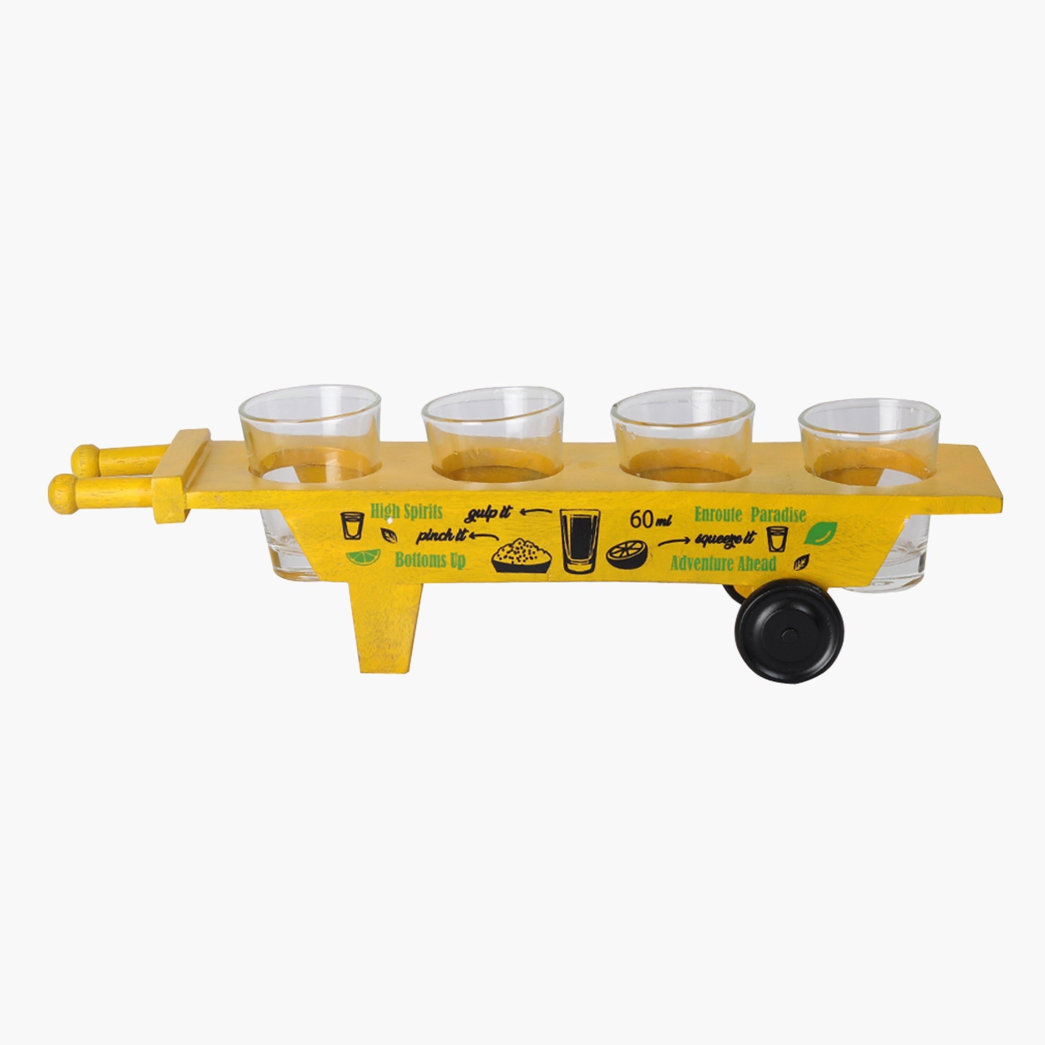 أكواب زجاجية شوت 4 قطع مع حامل هاث جادي من إندي فايب-hbxdecorandfurnishings-tabletop-serveware-image-3