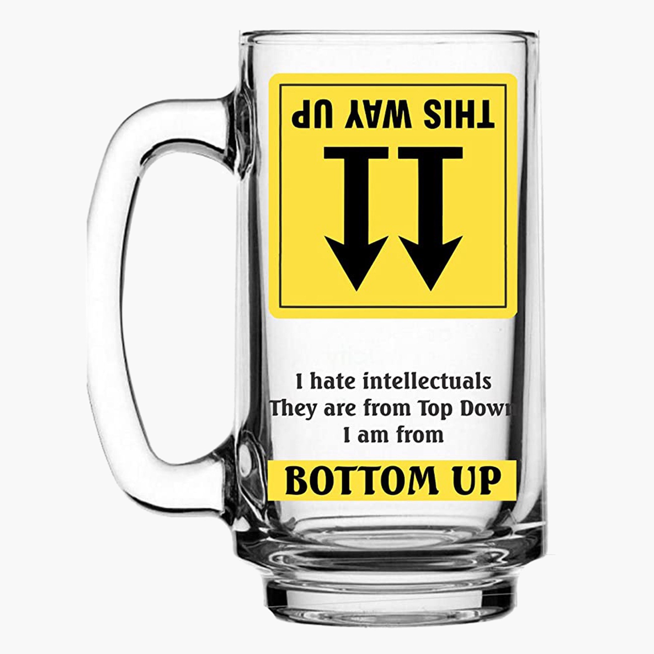 Indie Vibe Bottoms Up Beer Mug - 360 ml-hbxhomeware-hbxkitchen-image-1
