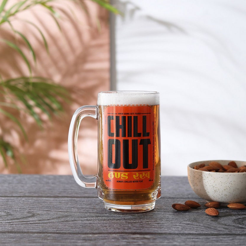 Indie Vibe Chill Out Beer Mug - 360 ml-Coffee and Tea Sets-image-0