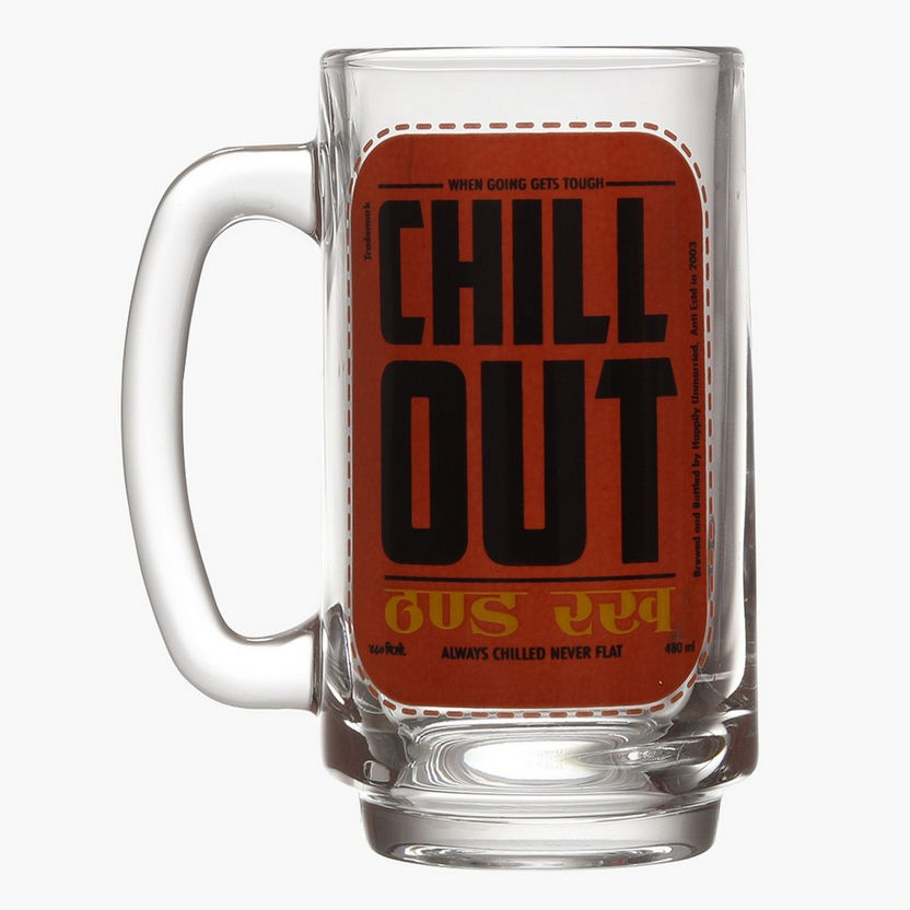 Indie Vibe Chill Out Beer Mug - 360 ml-Coffee and Tea Sets-image-1