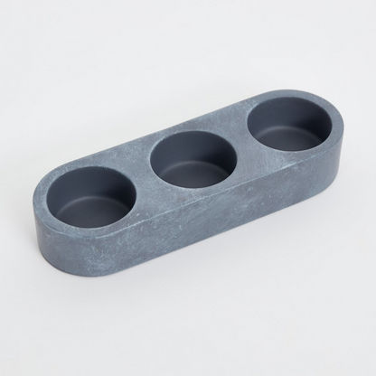 Sterling 3-Holes Tealight Candleholder - 16x5x3 cm