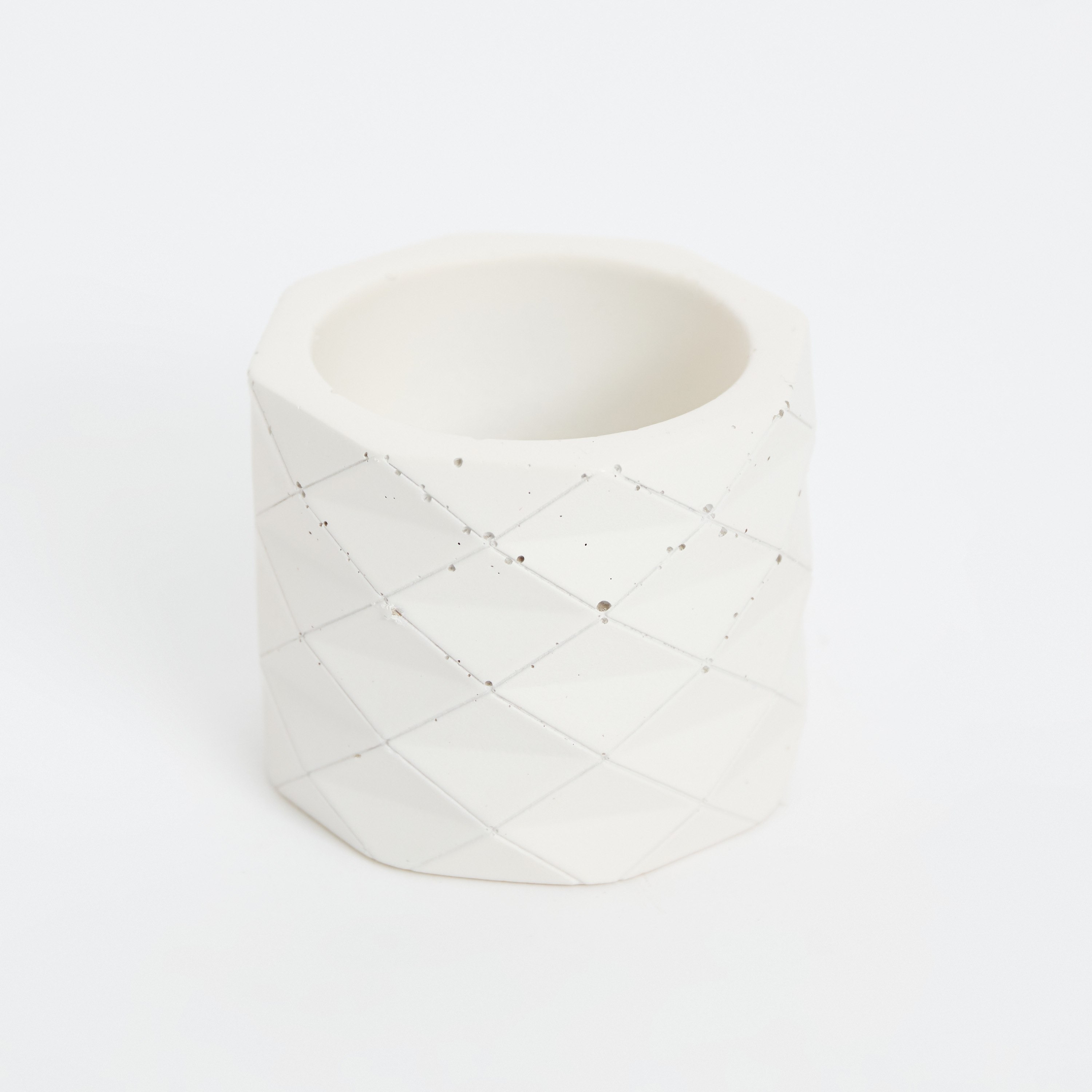 حامل شموع صغيرة مضلع ماسي من ستيرلينج - 6x6x5 سم-hbxlivingroom-decorandaccessories-candleholders-image-6
