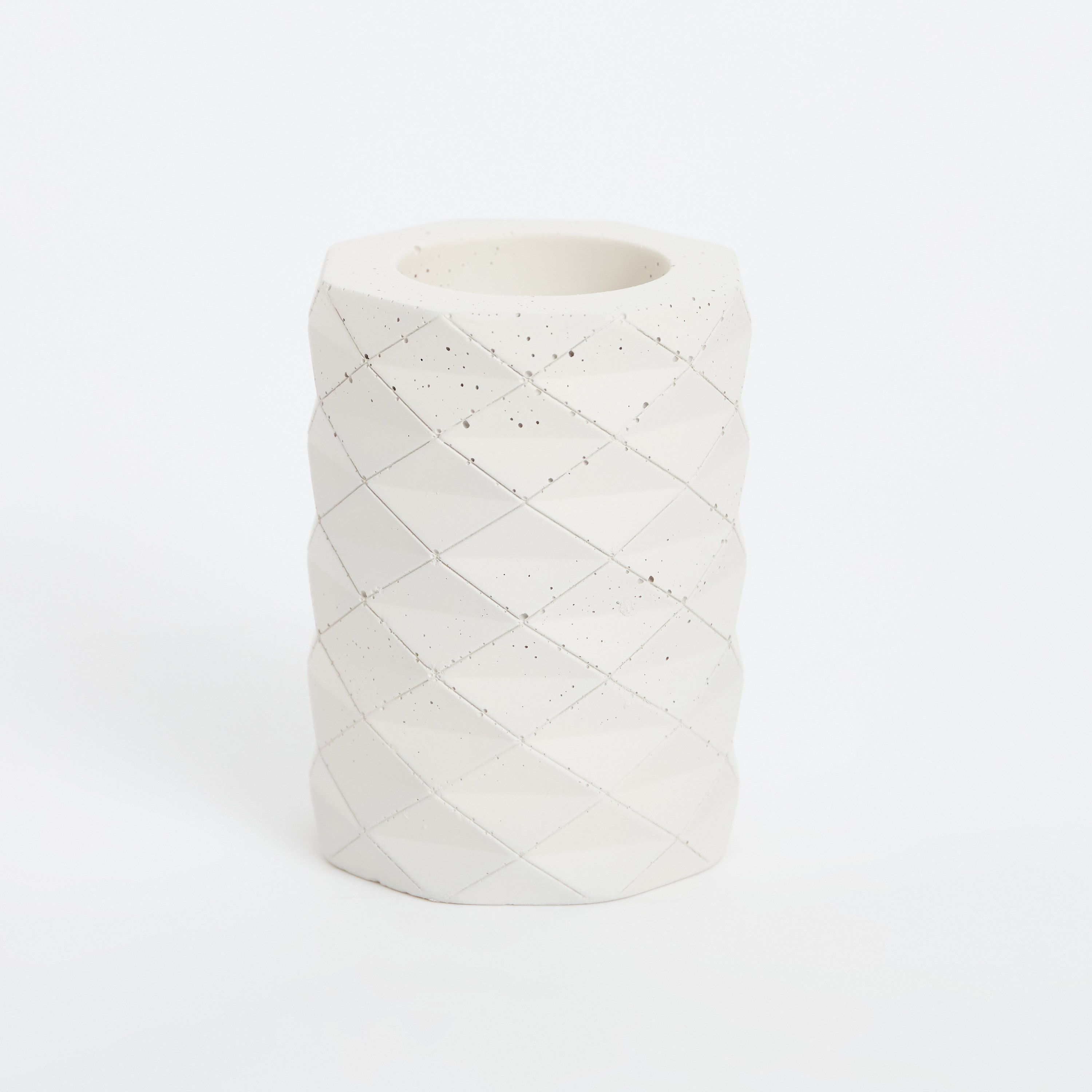 حامل شموع صغيرة مضلع ماسي من ستيرلينج - 8x8x11 سم-hbxlivingroom-decorandaccessories-candleholders-image-5