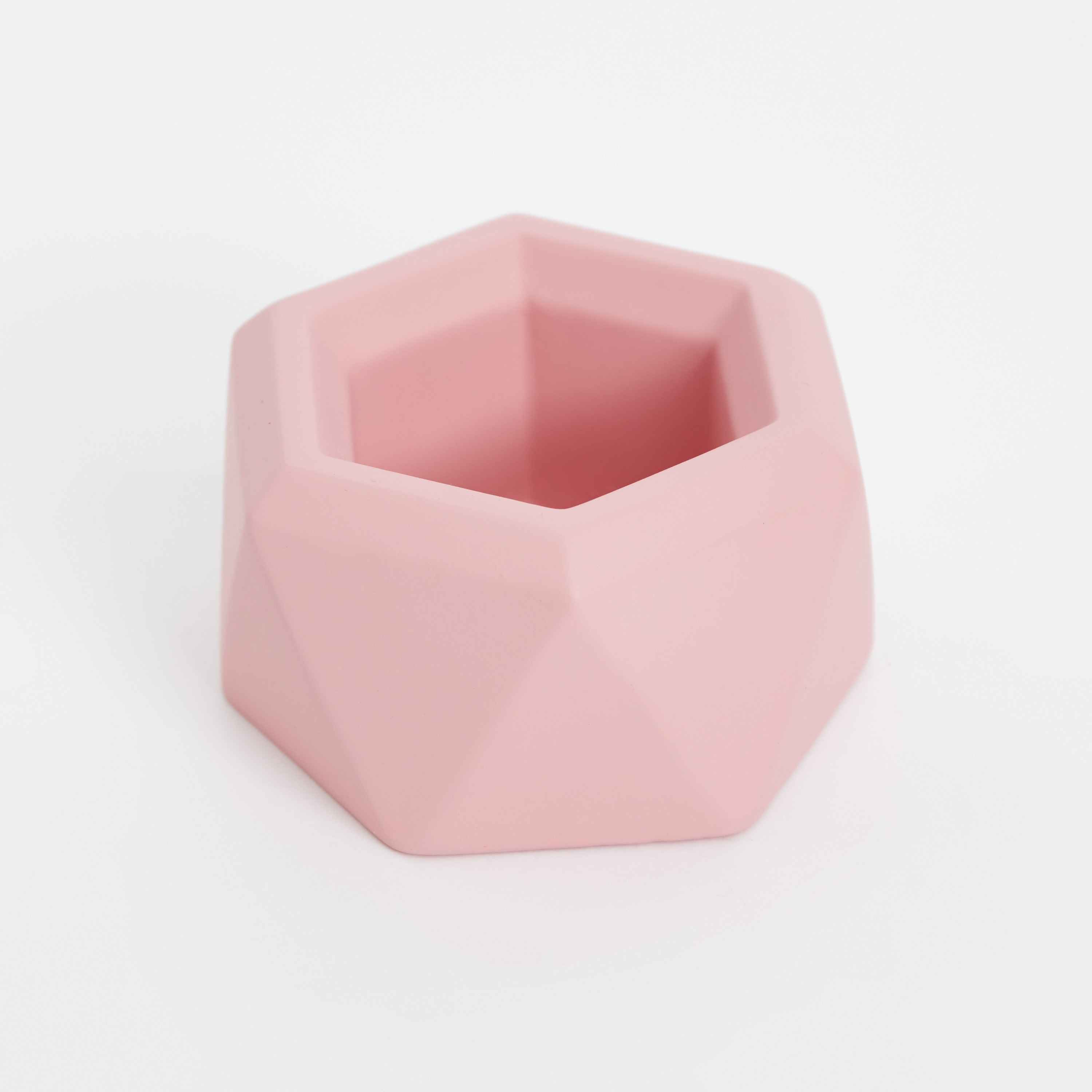 حامل شموع صغيرة مضلع من ستيرلينج - 9x9x5 سم-hbxlivingroom-decorandaccessories-candleholders-image-5