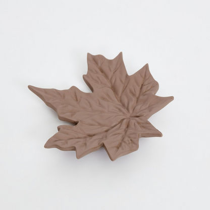 Sterling Leaf-Shaped Tealight Candleholder - 15.1x15.1x8.3 cms