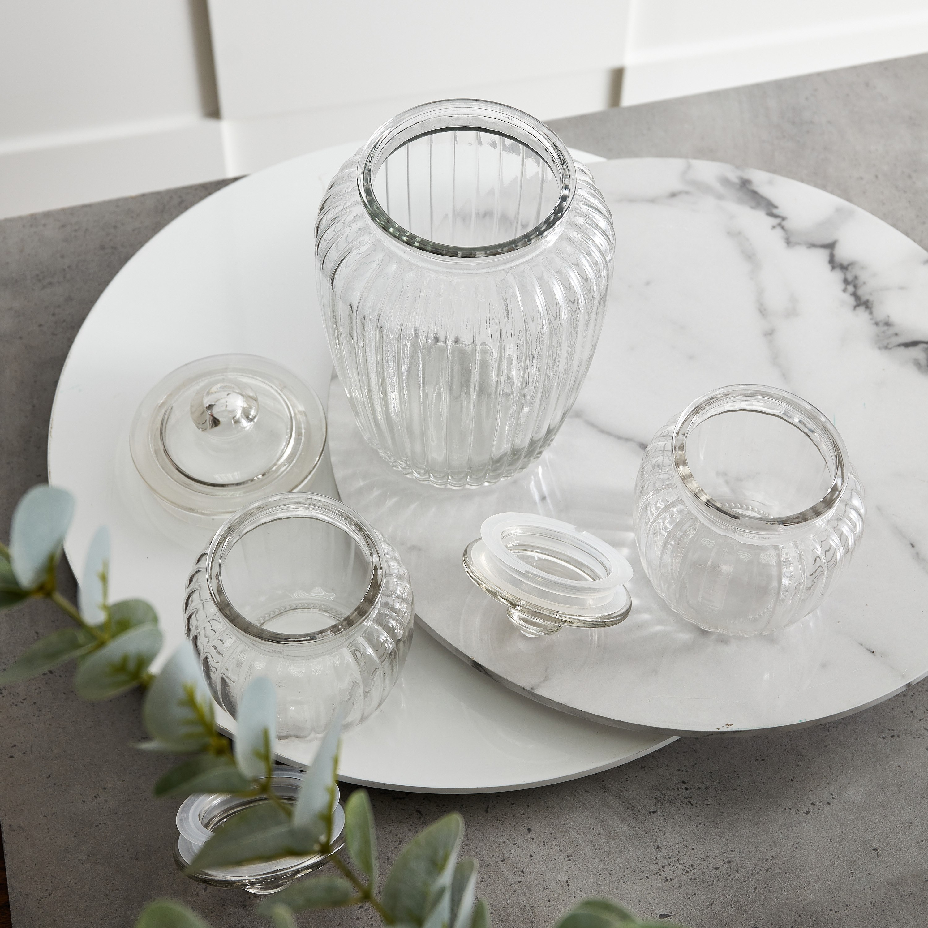 طقم حاويات زجاجية 3 قطع بأغطية من أكورد ويندسيرا-hbxhomeware-hbxkitchen-image-2