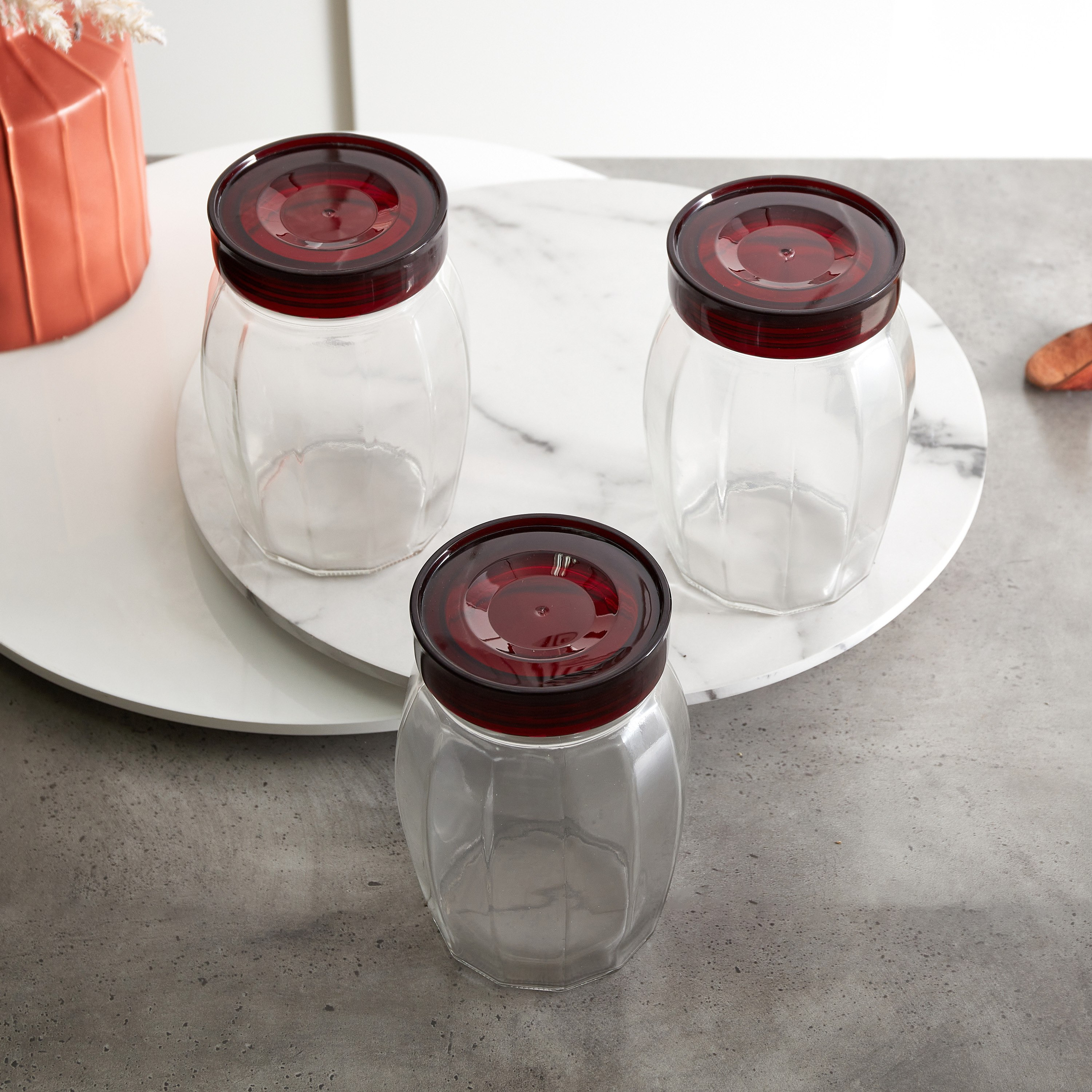 طقم حاويات زجاجية 3 قطع بأغطية من أكورد ويندسيرا-hbxhomeware-hbxkitchen-image-2