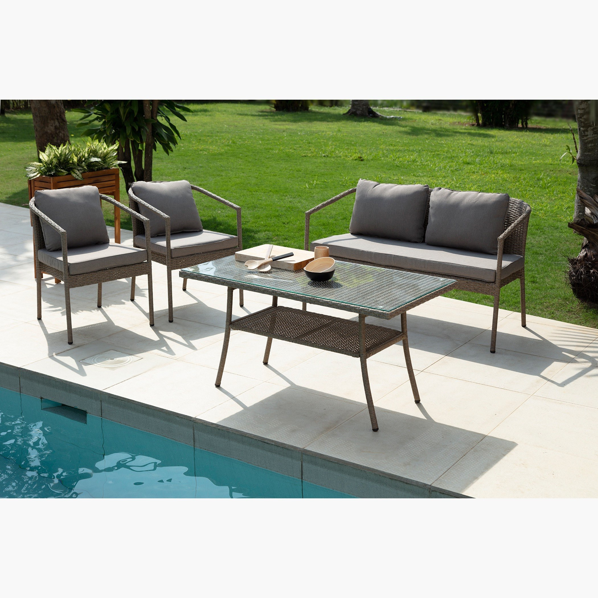 طقم كنبة موسّدة 2+1+1 مقاعد للجلسات الخارجية مع طاولة قهوة من أرلي-hbxfurniture-sofasandarmchairs-sofasets-image-8