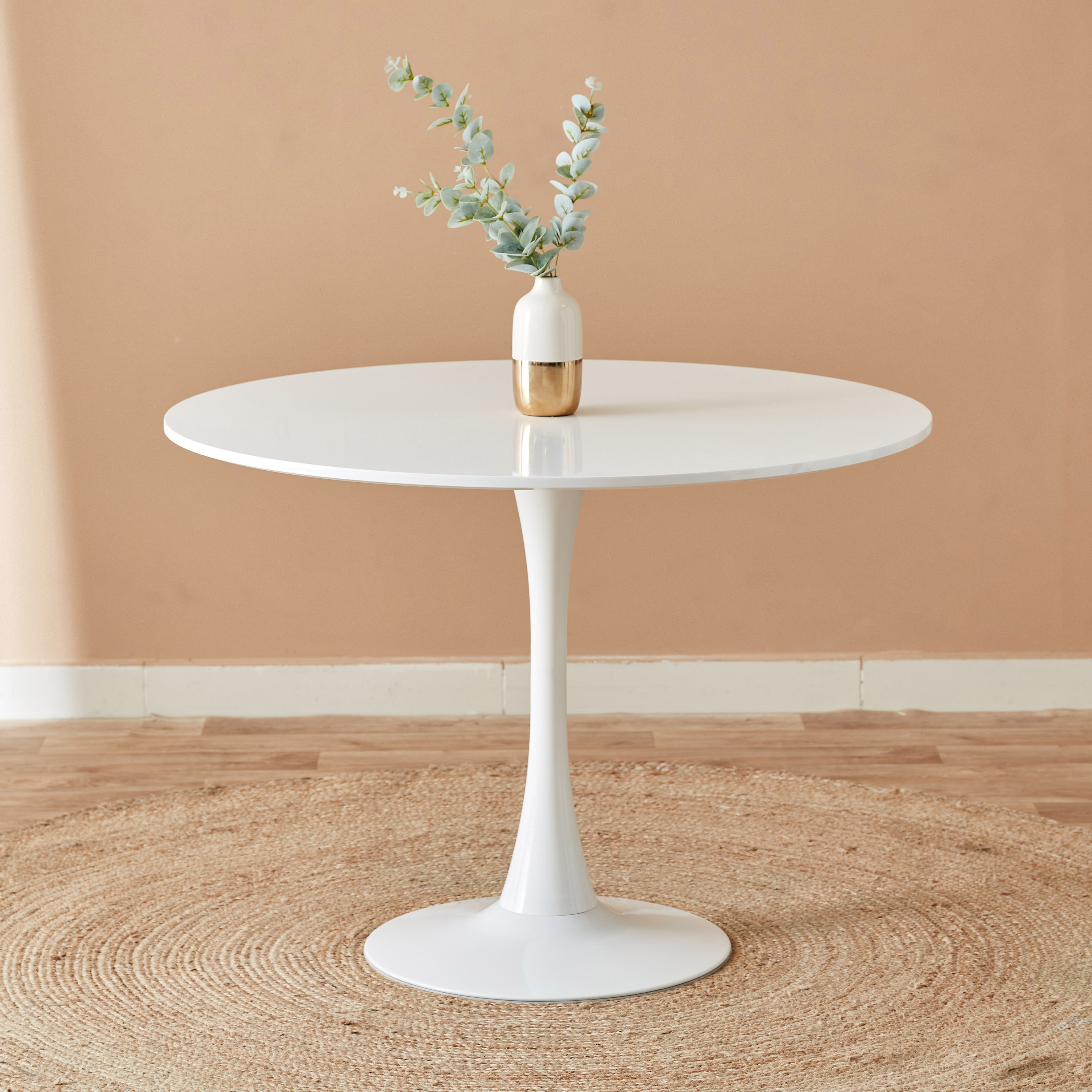 طاولة سفرة مستديرة 4 مقاعد من إلفيس-hbxfurniture-diningtablesandsets-diningtables-fourseater-image-1