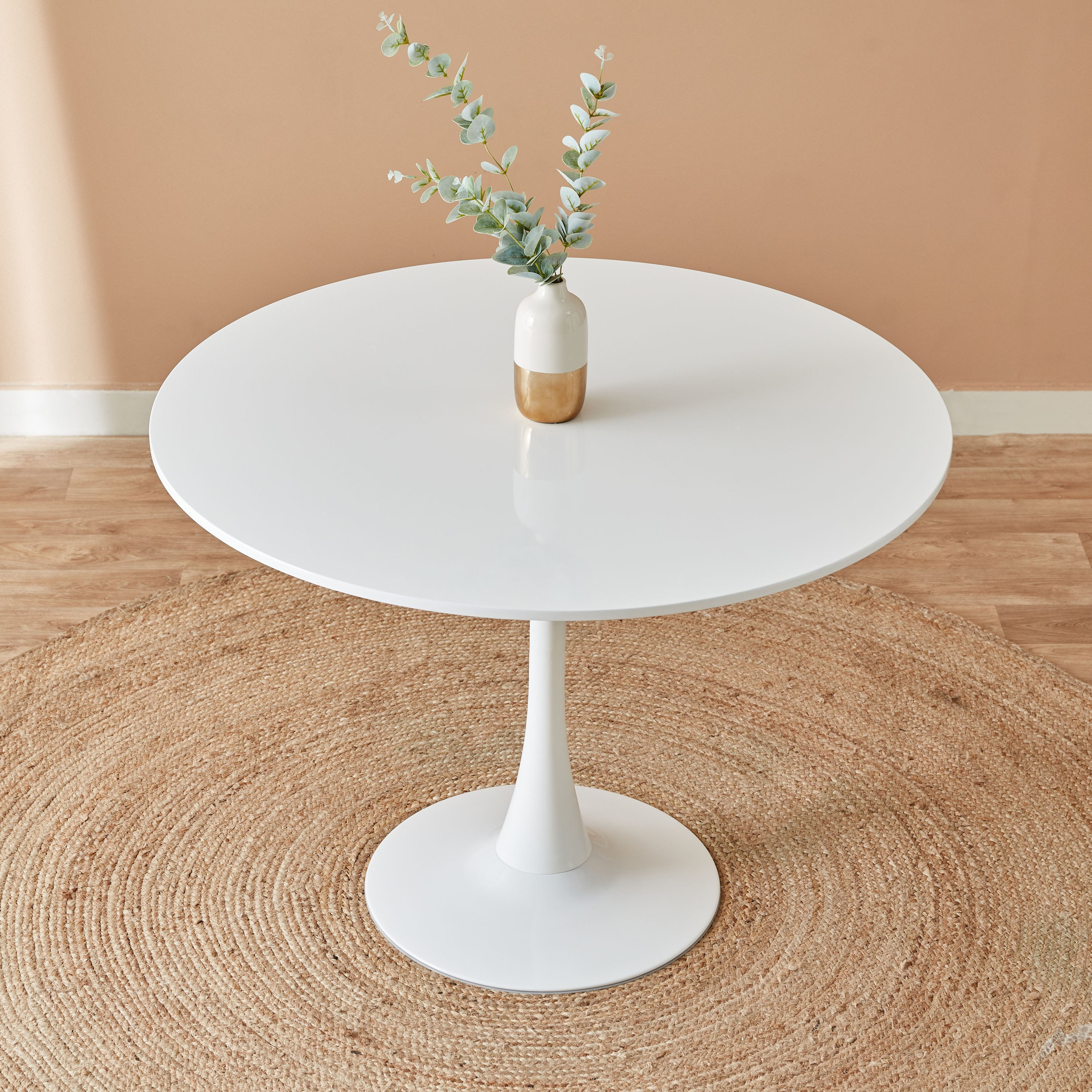 طاولة سفرة مستديرة 4 مقاعد من إلفيس-hbxfurniture-diningtablesandsets-diningtables-fourseater-image-2