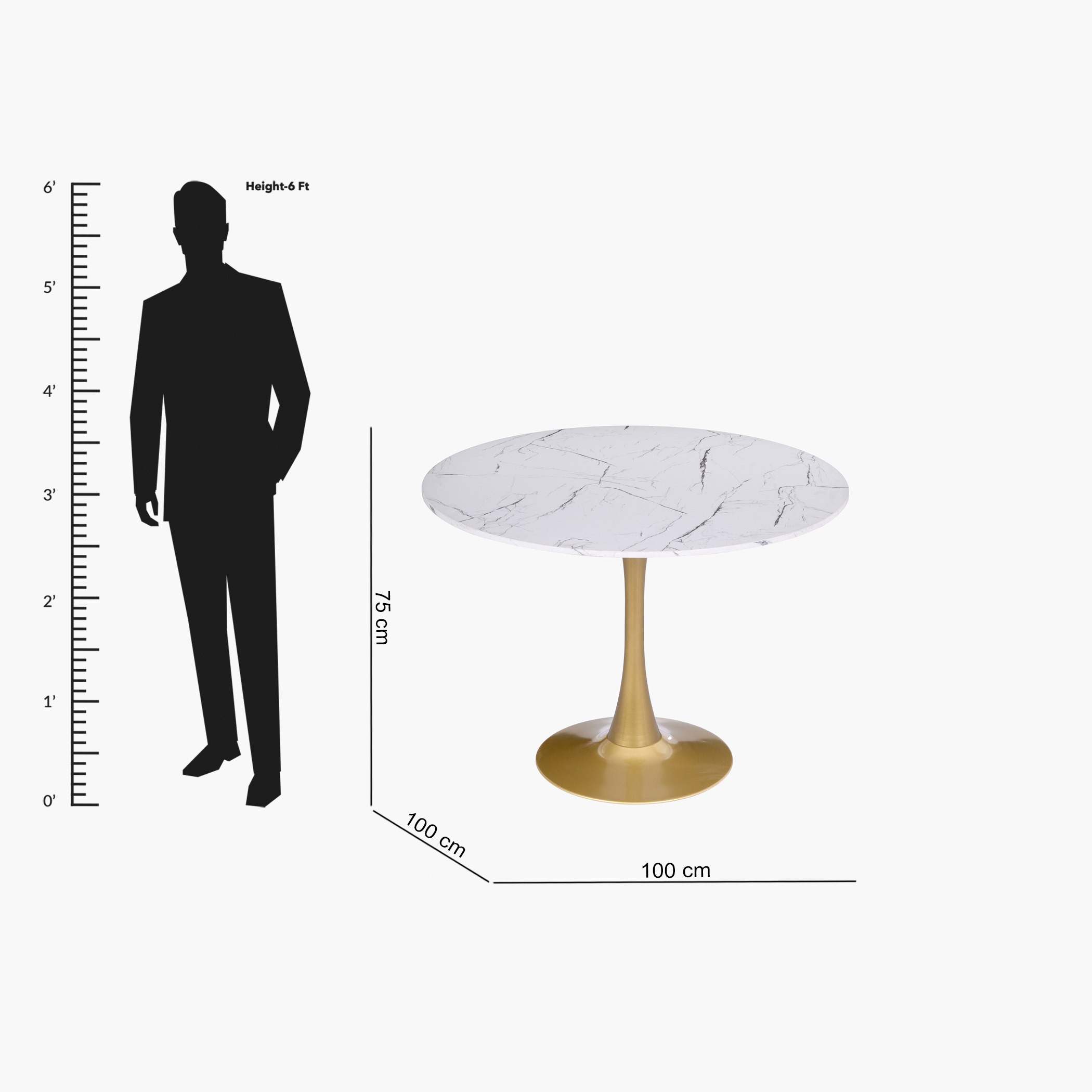 طاولة سفرة مستديرة 4 مقاعد من إلفيس-hbxfurniture-diningtablesandsets-diningtables-fourseater-image-4