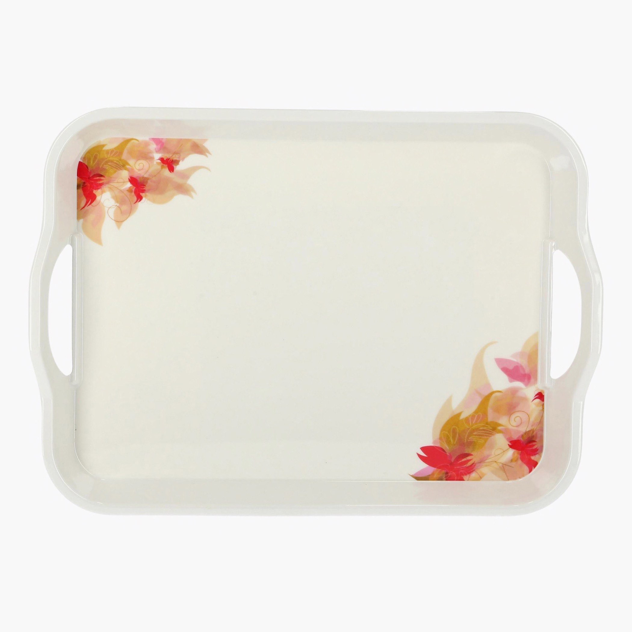 صينية تقديم ميلامين بتصميم زهور الكرنفال ومقابض من رويال - 44.5 سم-hbxhomeware-hbxkitchen-image-3