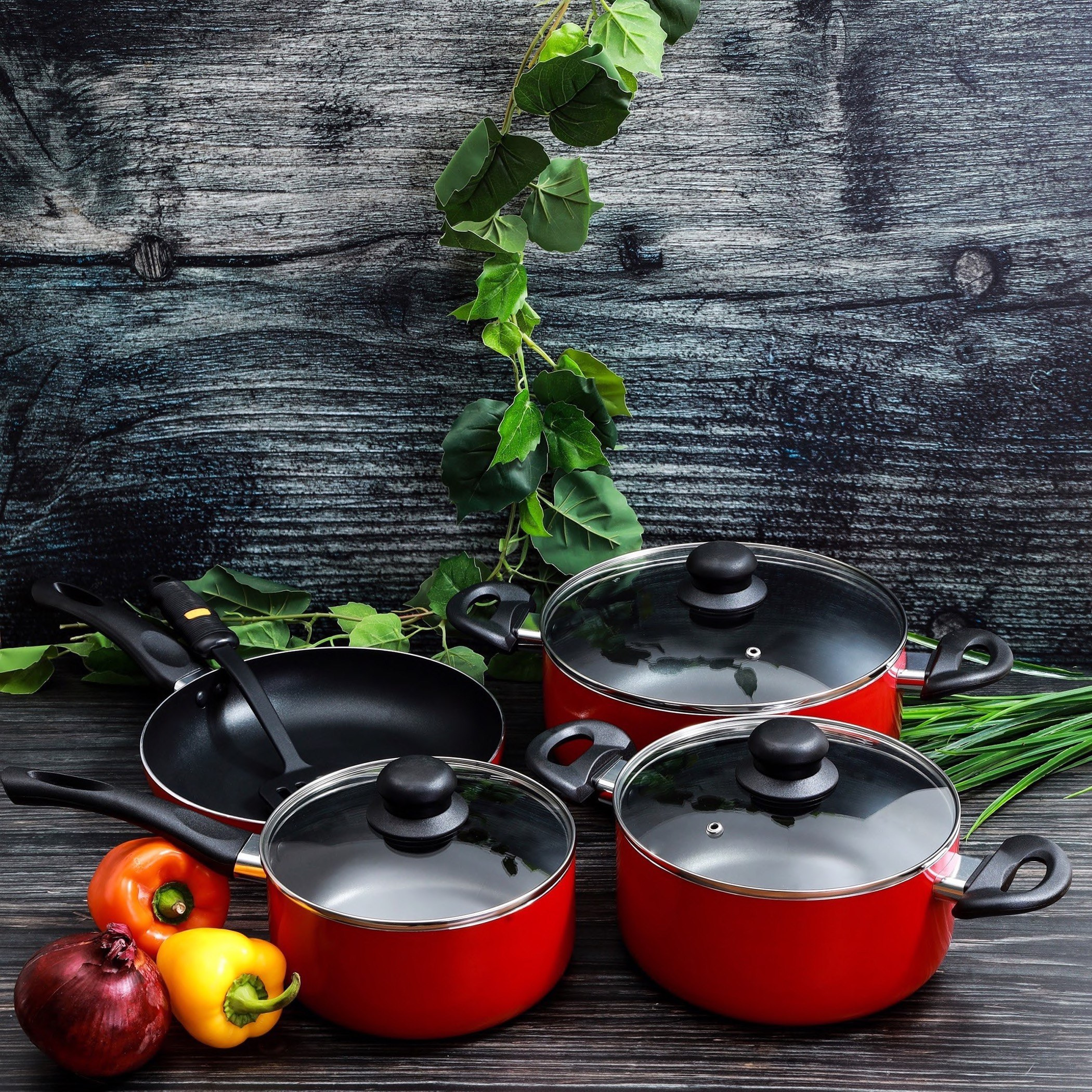 طقم أواني طهي غير قابل للالتصاق من رويال - 8 قطع-hbxkitchen-kitchenware-foodpreparation-image-1