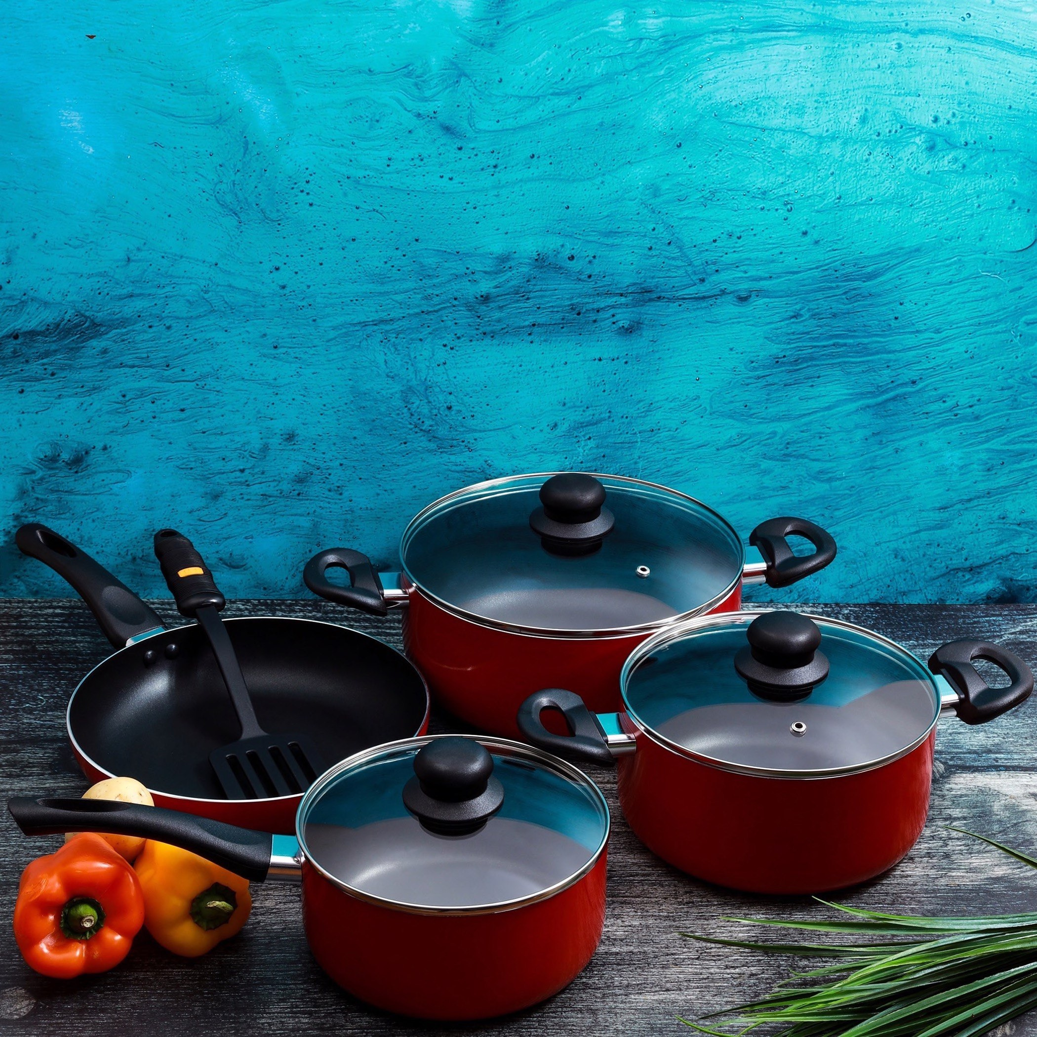 طقم أواني طهي غير قابل للالتصاق من رويال - 8 قطع-hbxkitchen-kitchenware-foodpreparation-image-2