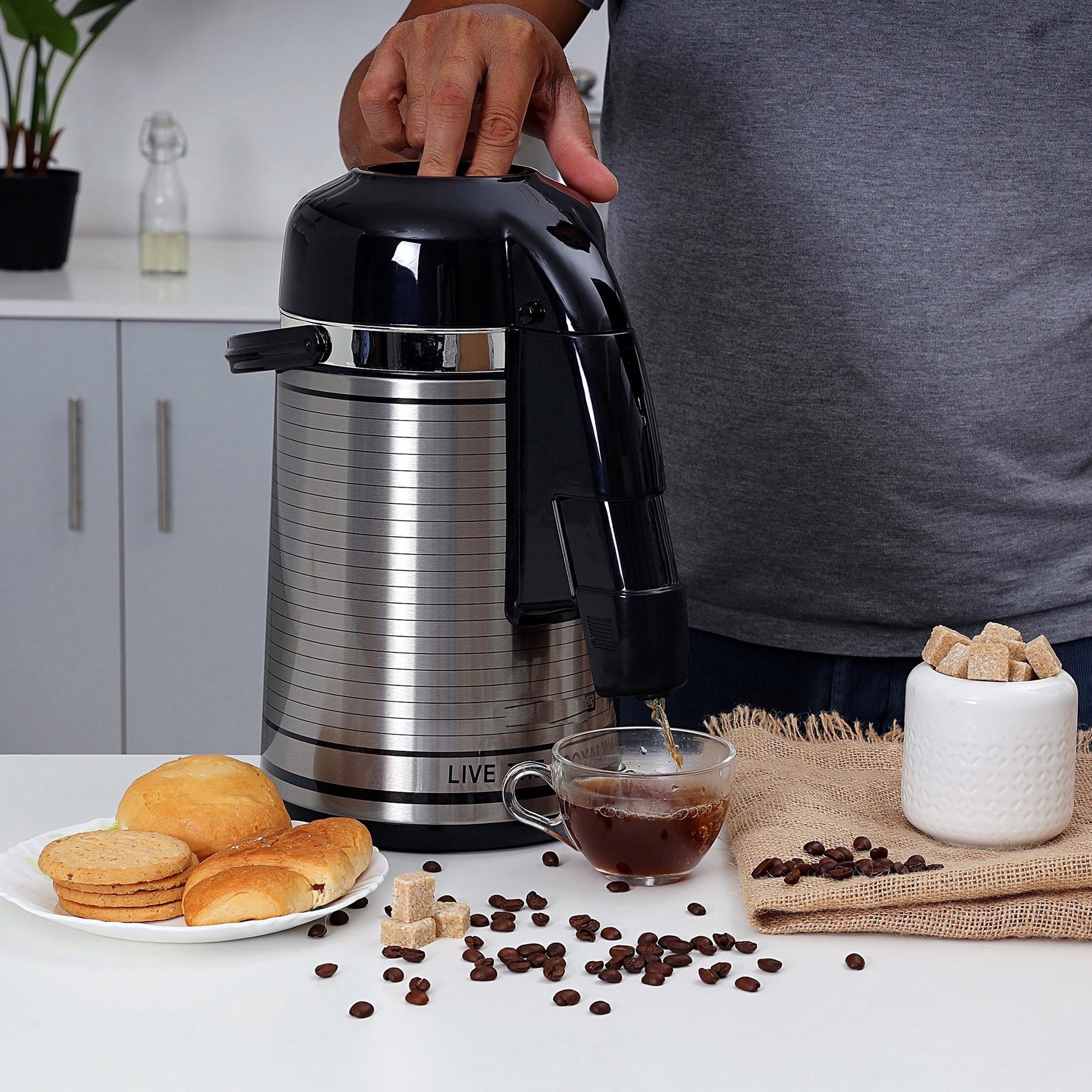 Royal Airpot Glass Vacuum Flask - 3 L-hbxhomeware-hbxkitchen-image-1