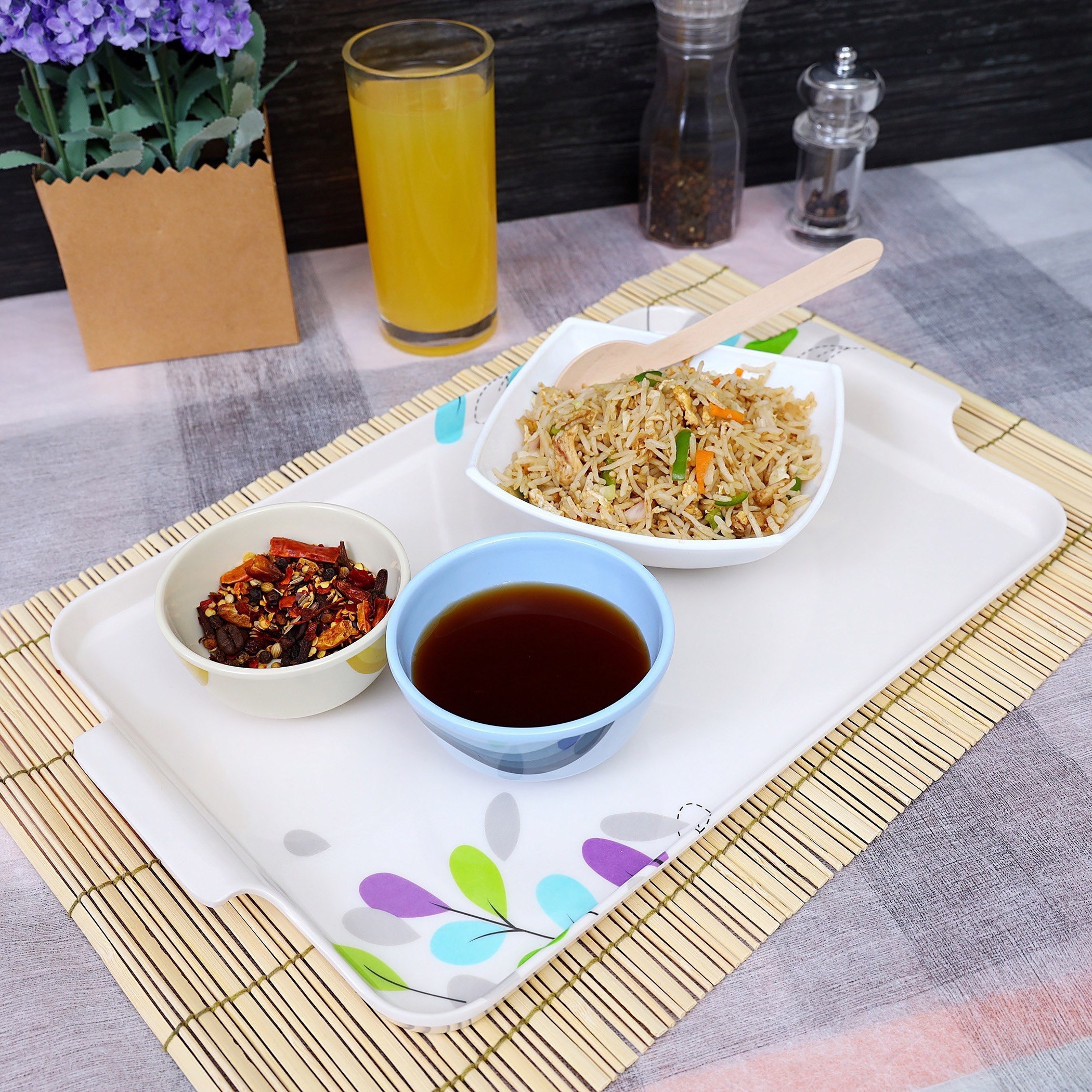 صينية تقديم ميلامين من رويال - 38.4x23.8x1.7 سم-hbxhomeware-hbxkitchen-image-1