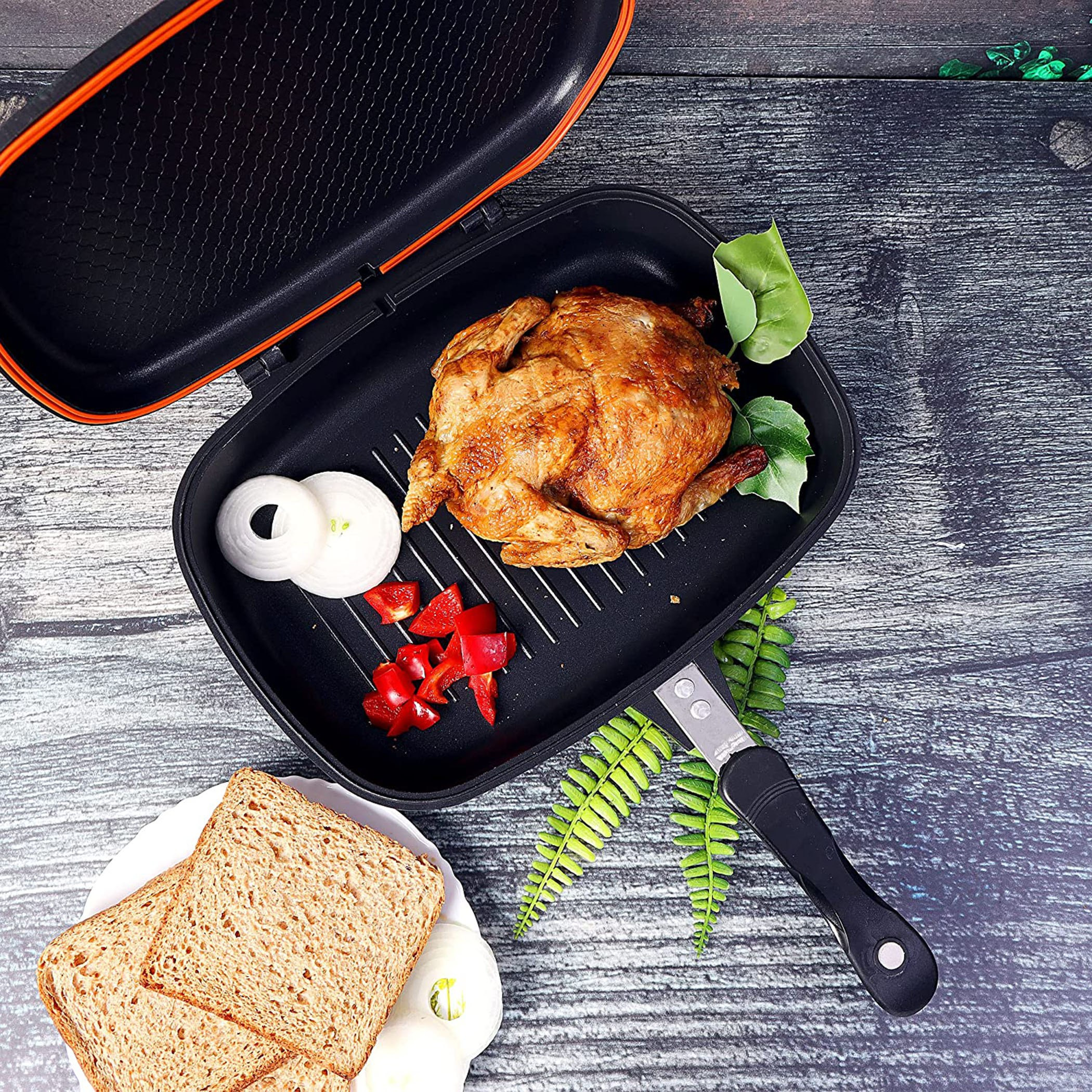 مقلاة شواء مزدوجة من رويال - 36 سم-hbxhomeware-hbxkitchen-image-2