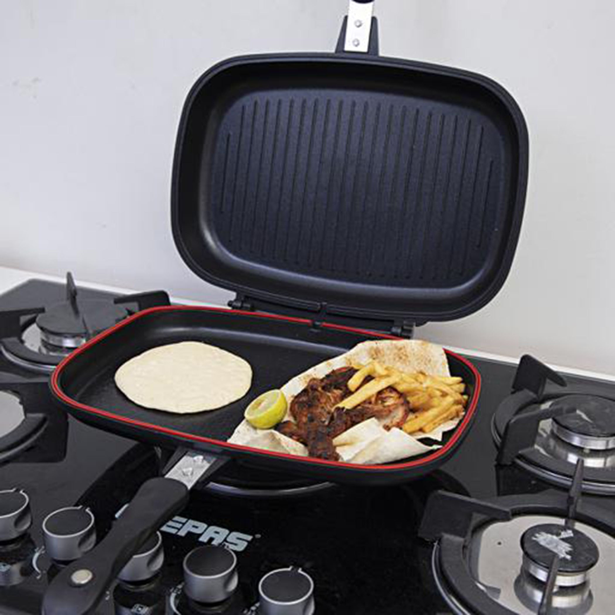 مقلاة شواء مزدوجة من رويال - 40 سم-hbxhomeware-hbxkitchen-image-3