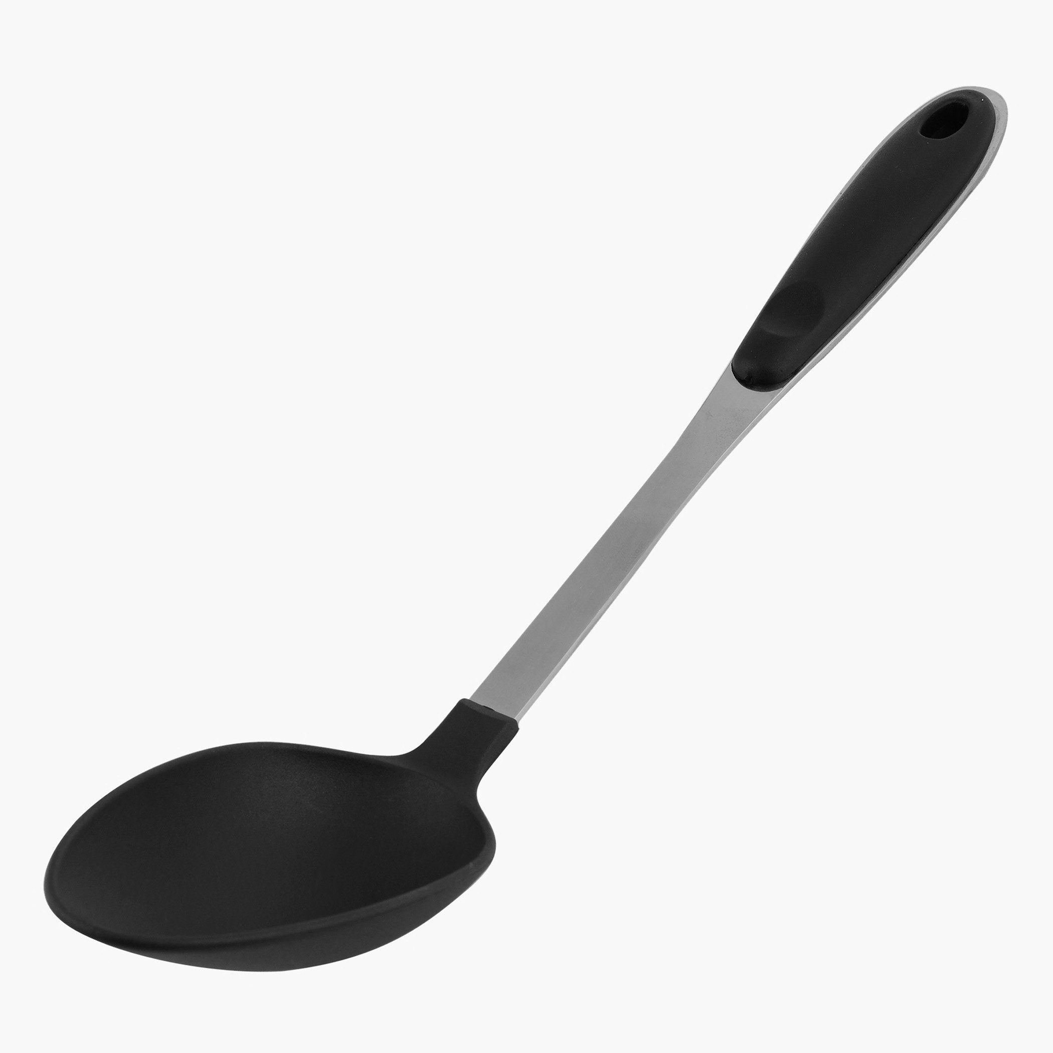 ملعقة تقديم نايلون بمقبض ستانليس ستيل من رويال - 32.5x6.4x2 سم-hbxhomeware-hbxkitchen-image-3