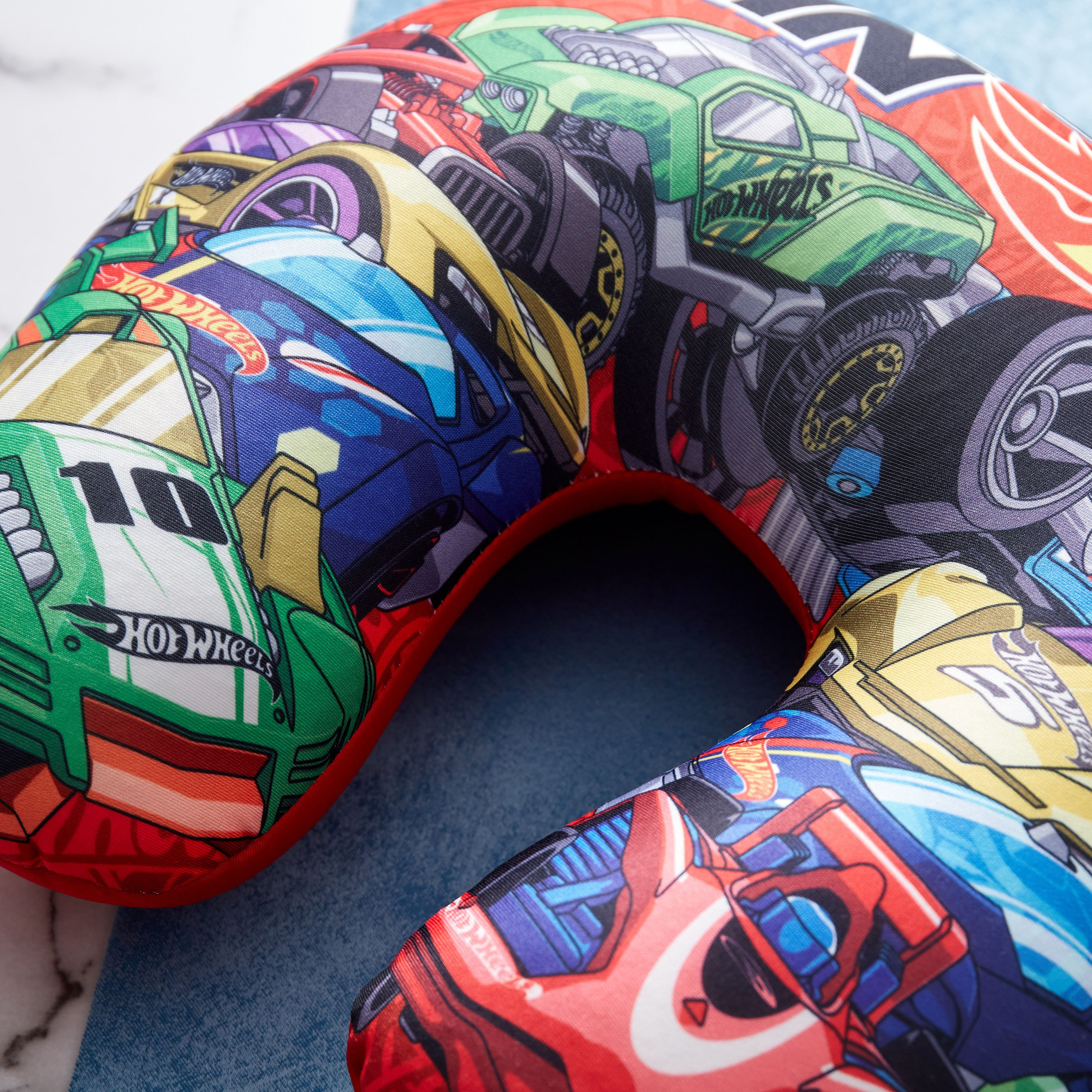 Hot Wheel Neck Pillow - 28x28 cm-hbxhomeware-hbxkidsandyouth-image-3