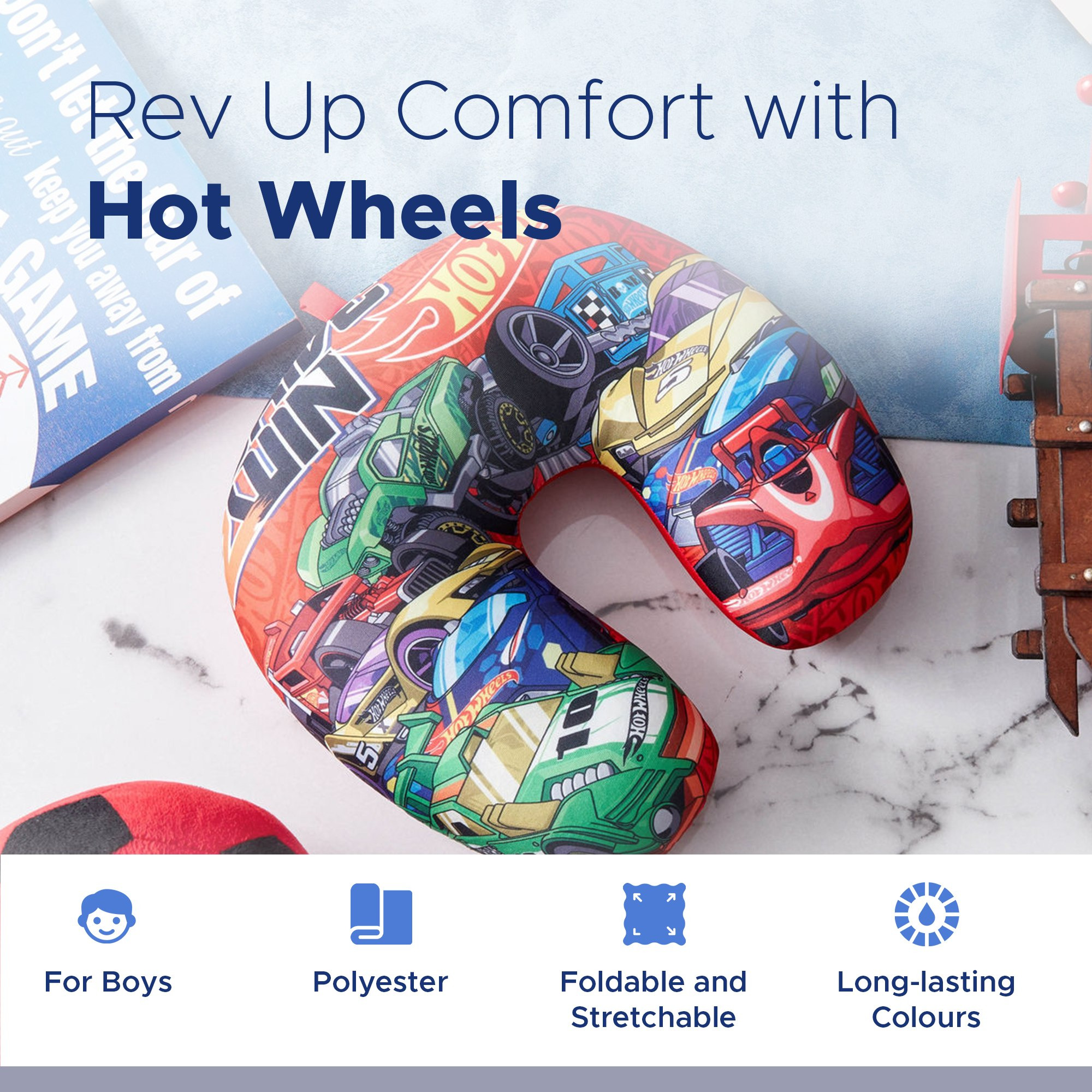 Hot Wheel Neck Pillow - 28x28 cm-hbxhomeware-hbxkidsandyouth-image-6