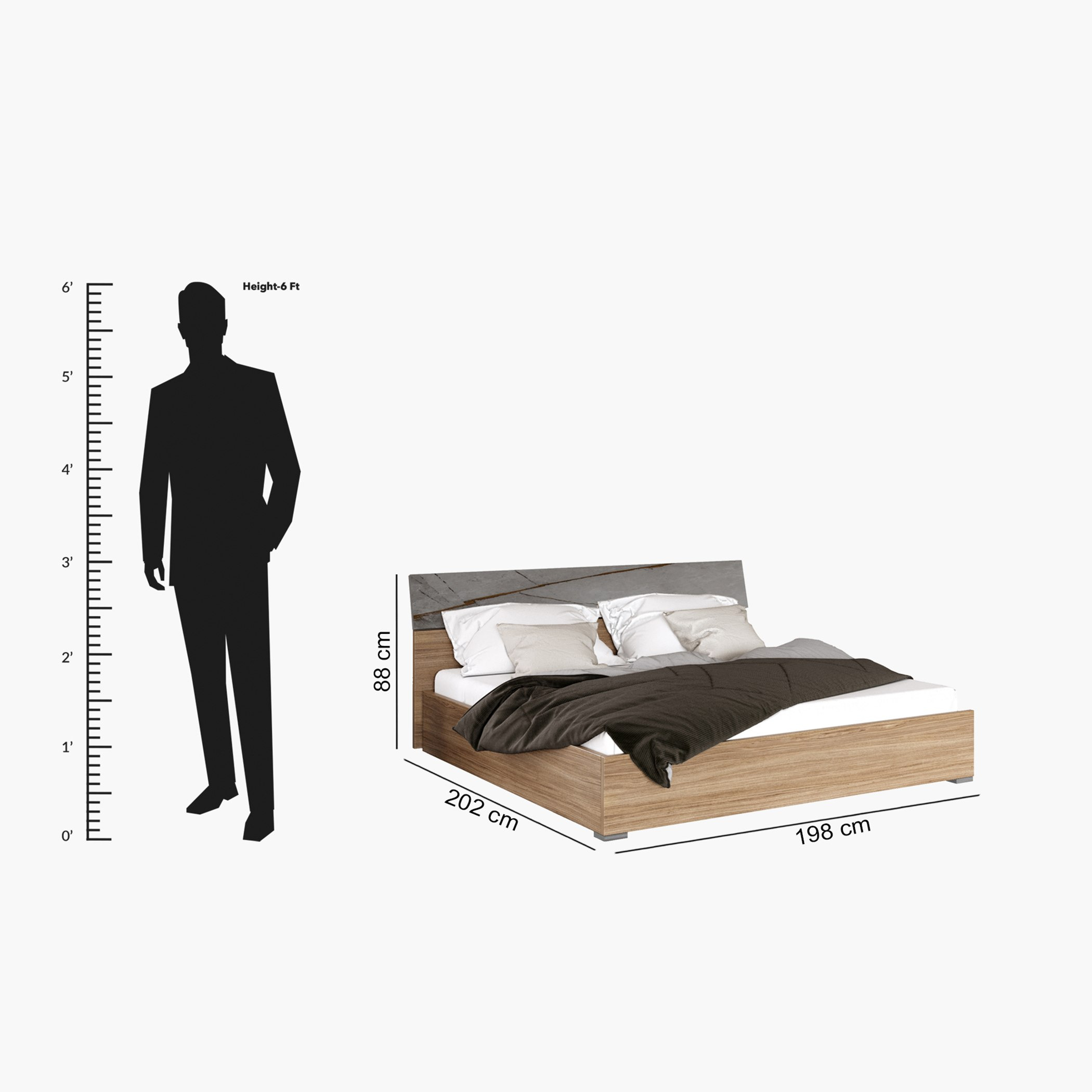 طقم غرفة نوم كينج 5 قطع من فيرو - 180x200 سم-hbxbedroom-bedsandbedsets-bedroomsets-king-image-12