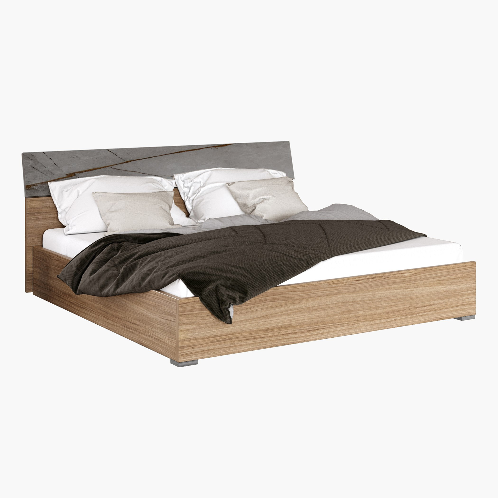 طقم غرفة نوم كينج 5 قطع من فيرو - 180x200 سم-hbxbedroom-bedsandbedsets-bedroomsets-king-image-3