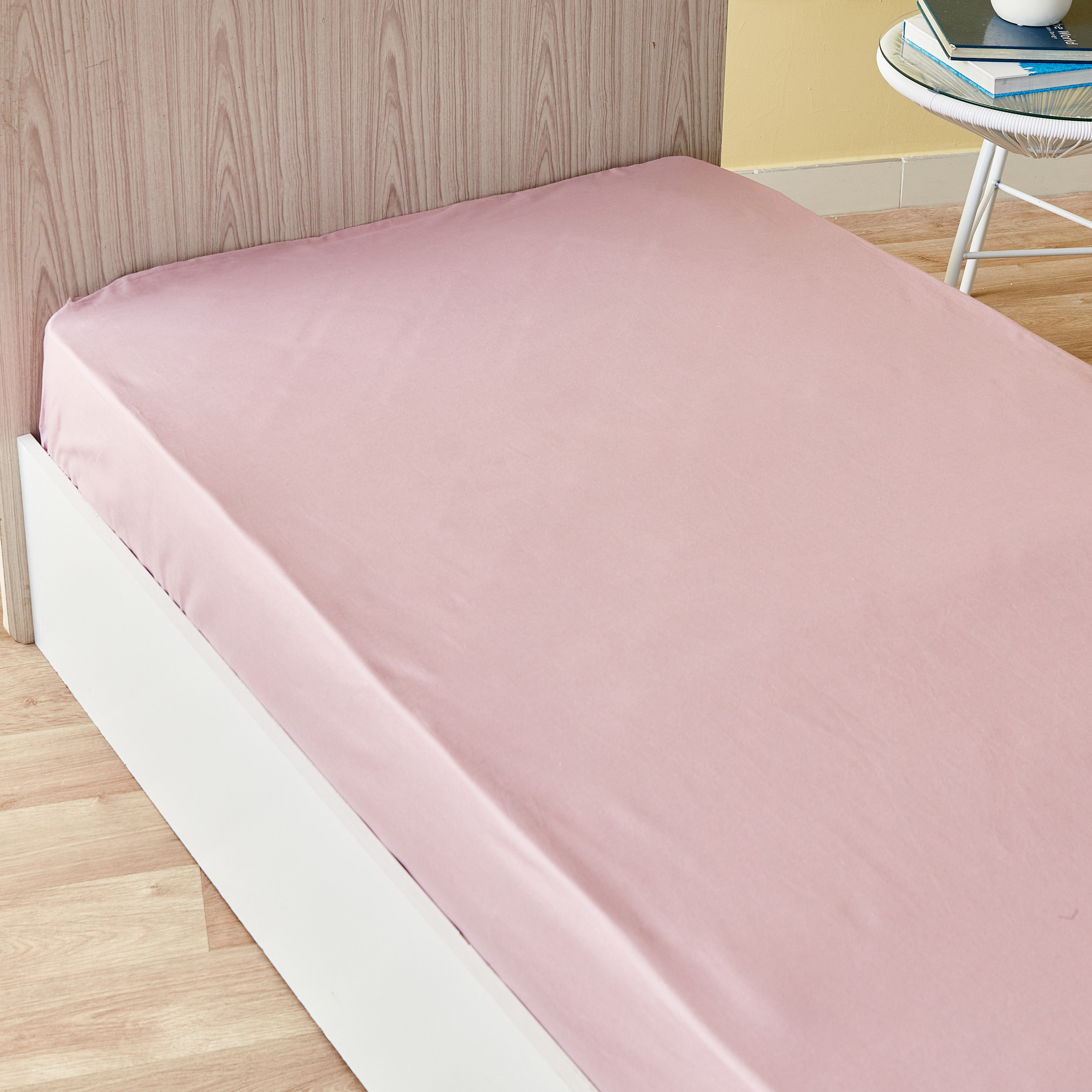شرشف مطاطي قطن فردي سادة من ويلينجتون - 90x200+25 سم-hbxhomeware-hbxbedroom-image-2