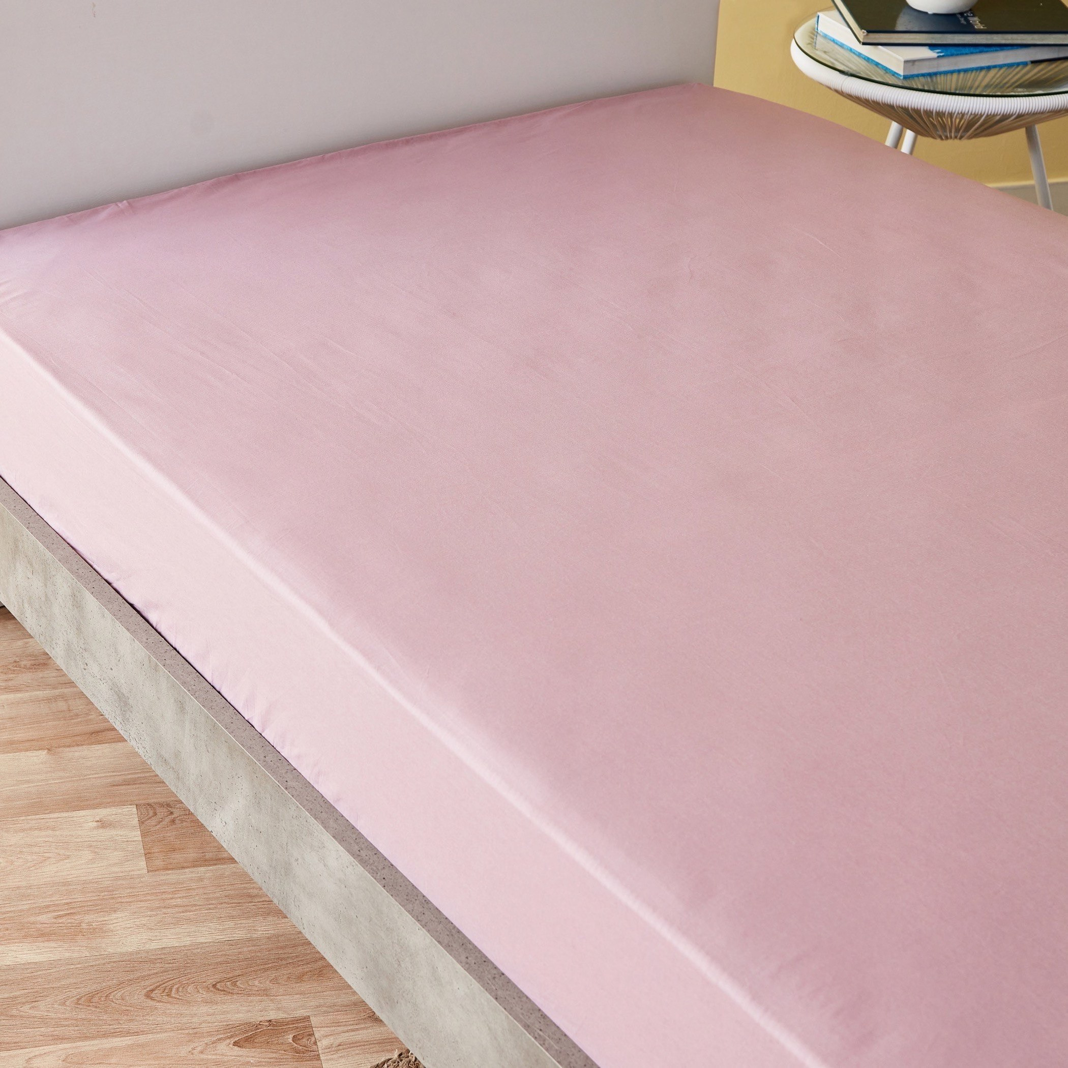 شرشف مطاطي قطن مزدوج سادة من ويلينجتون - 120x200+25 سم-hbxhomeware-hbxbedroom-image-2
