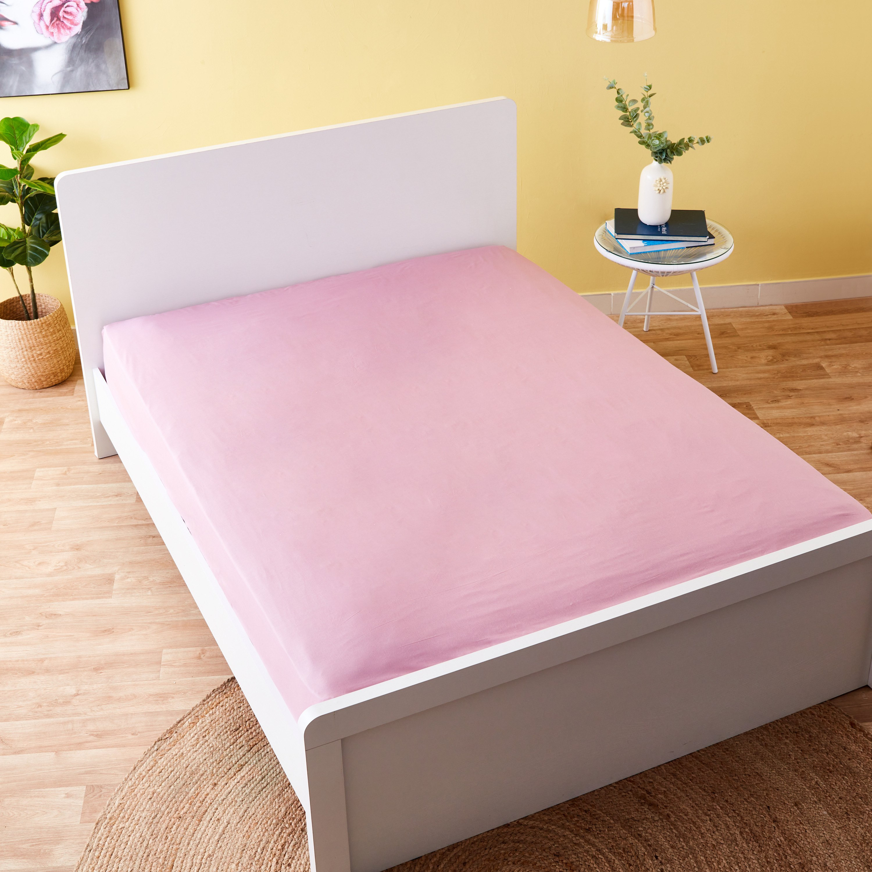 شرشف مطاطي كينج قطني سادة من ويلينجتون - 180x200+25 سم-hbxhomeware-hbxbedroom-image-3