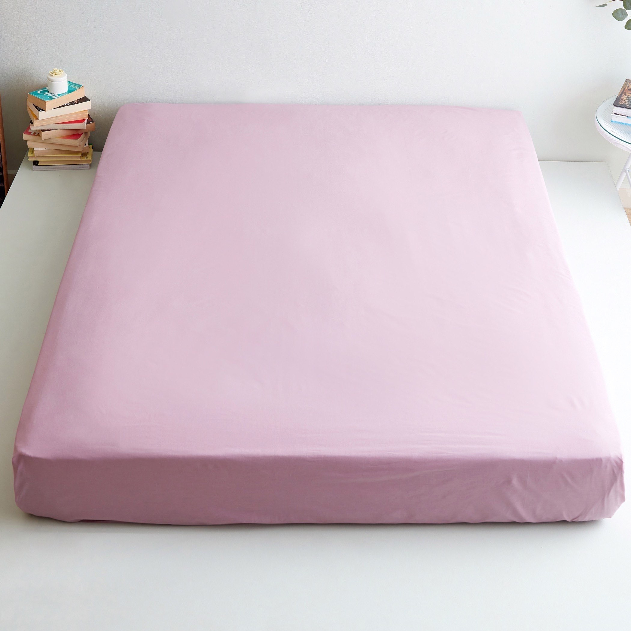 شرشف مسطّح قطني مزدوج سادة من ويلينجتون- 170x260 سم-hbxhomeware-hbxbedroom-image-2