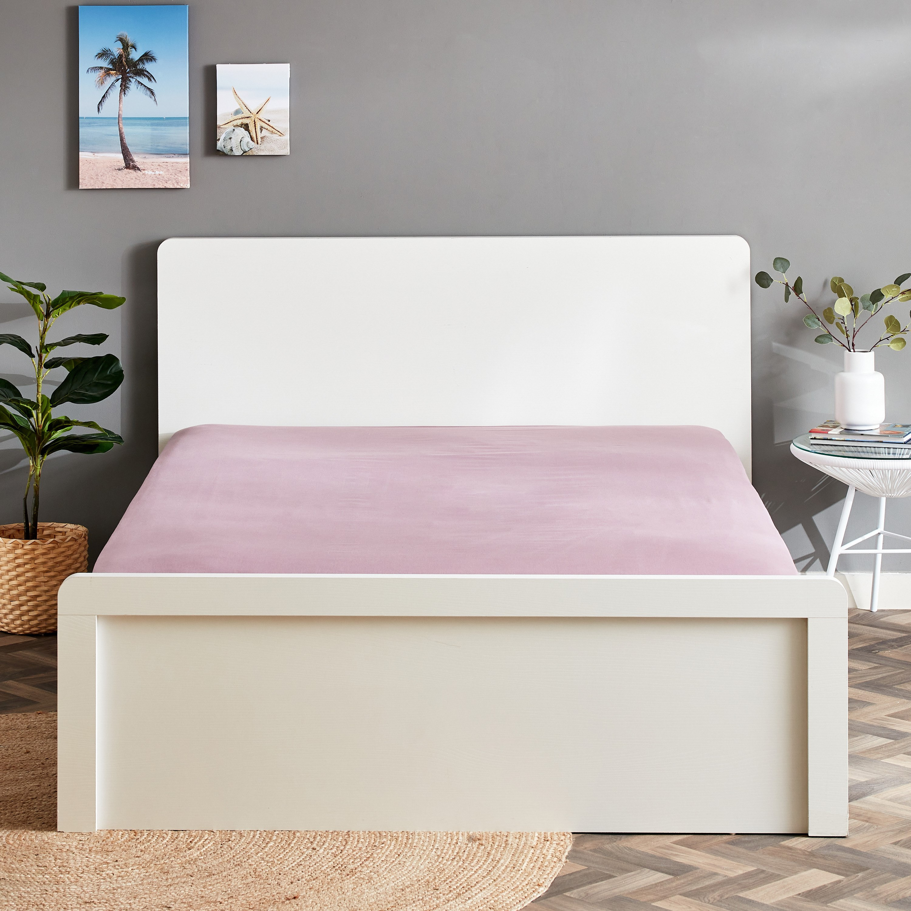 شرشف مسطح قطني كينج سادة من ويلينجتون - 260x240 سم-hbxhomeware-hbxbedroom-image-2