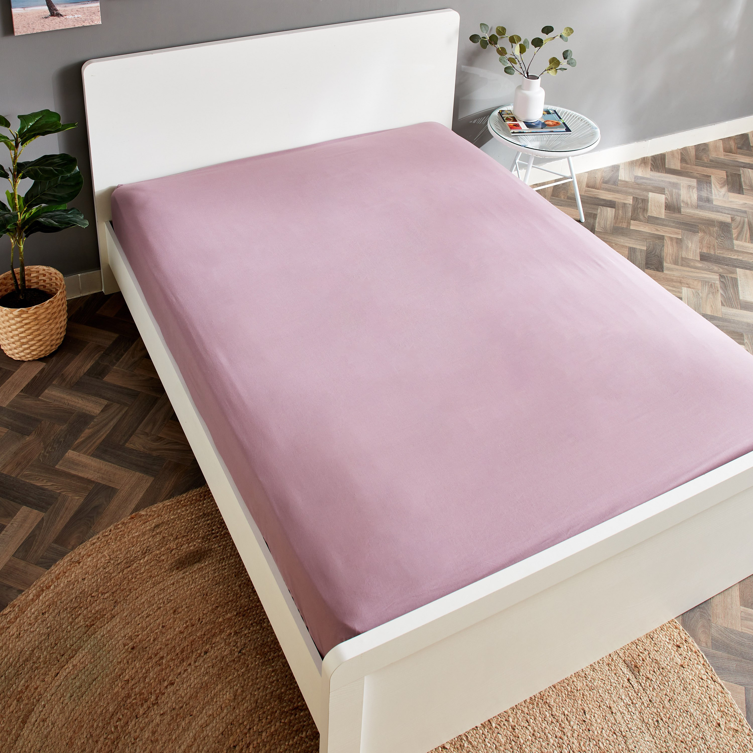 شرشف مسطح قطني كينج سادة من ويلينجتون - 260x240 سم-hbxhomeware-hbxbedroom-image-3