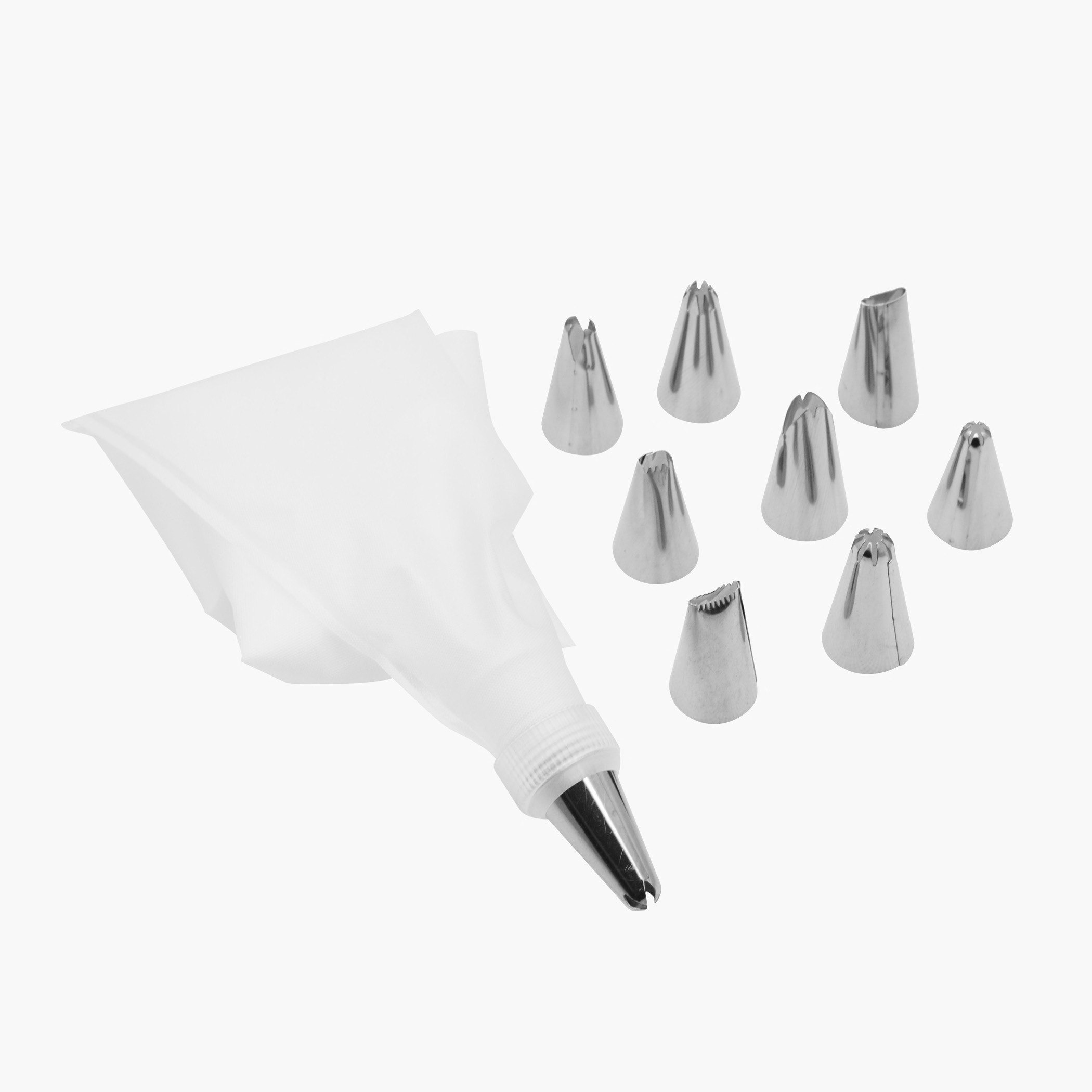 طقم فوهات تزيين الحلويات 8 قطع مع كيس من بيكولوجي-hbxkitchen-bakeware-image-3