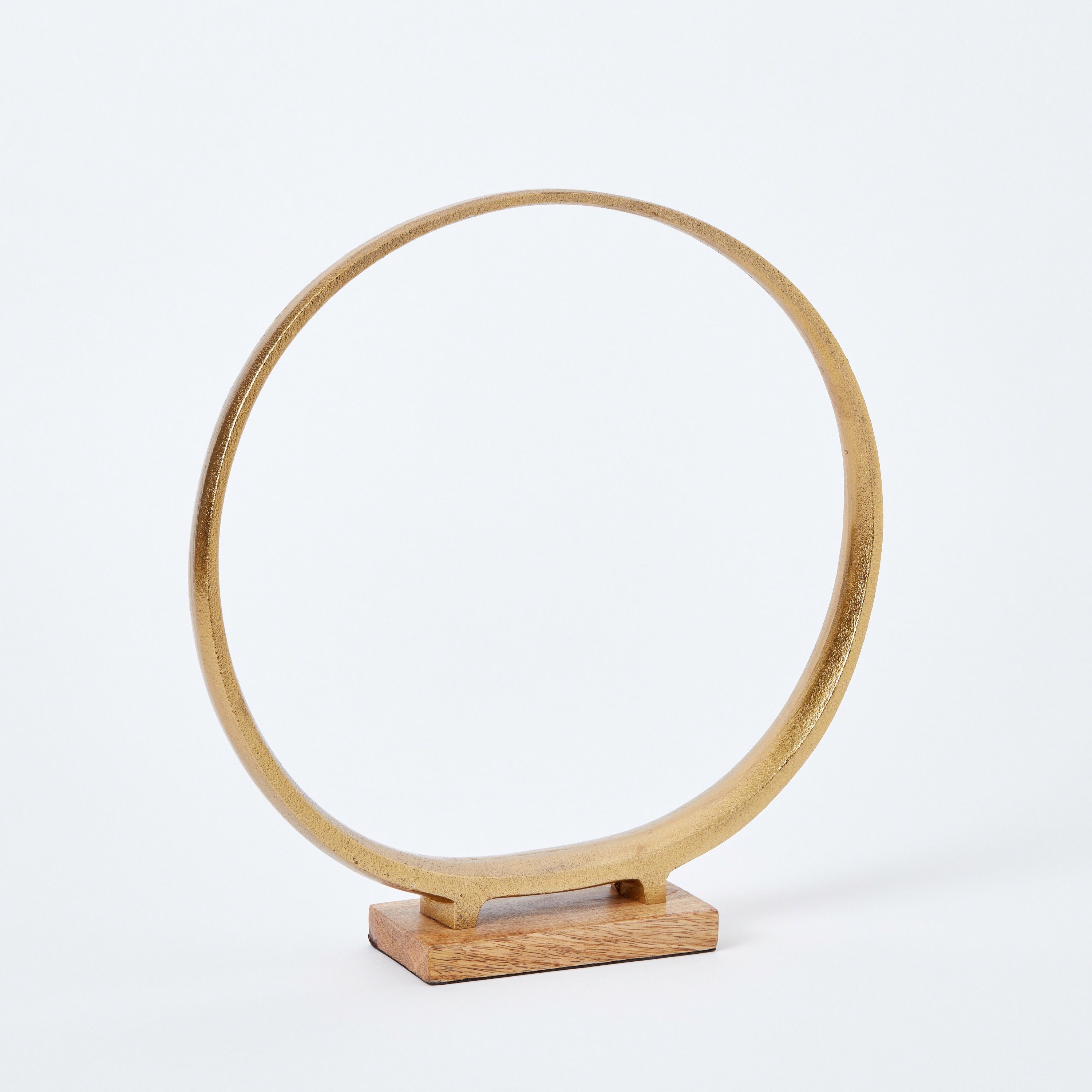 Zoya Metal Concentric Spheres Sculpture - 29x6x30 cm-hbxhomeware-homedecor-figurinesandornaments-image-5