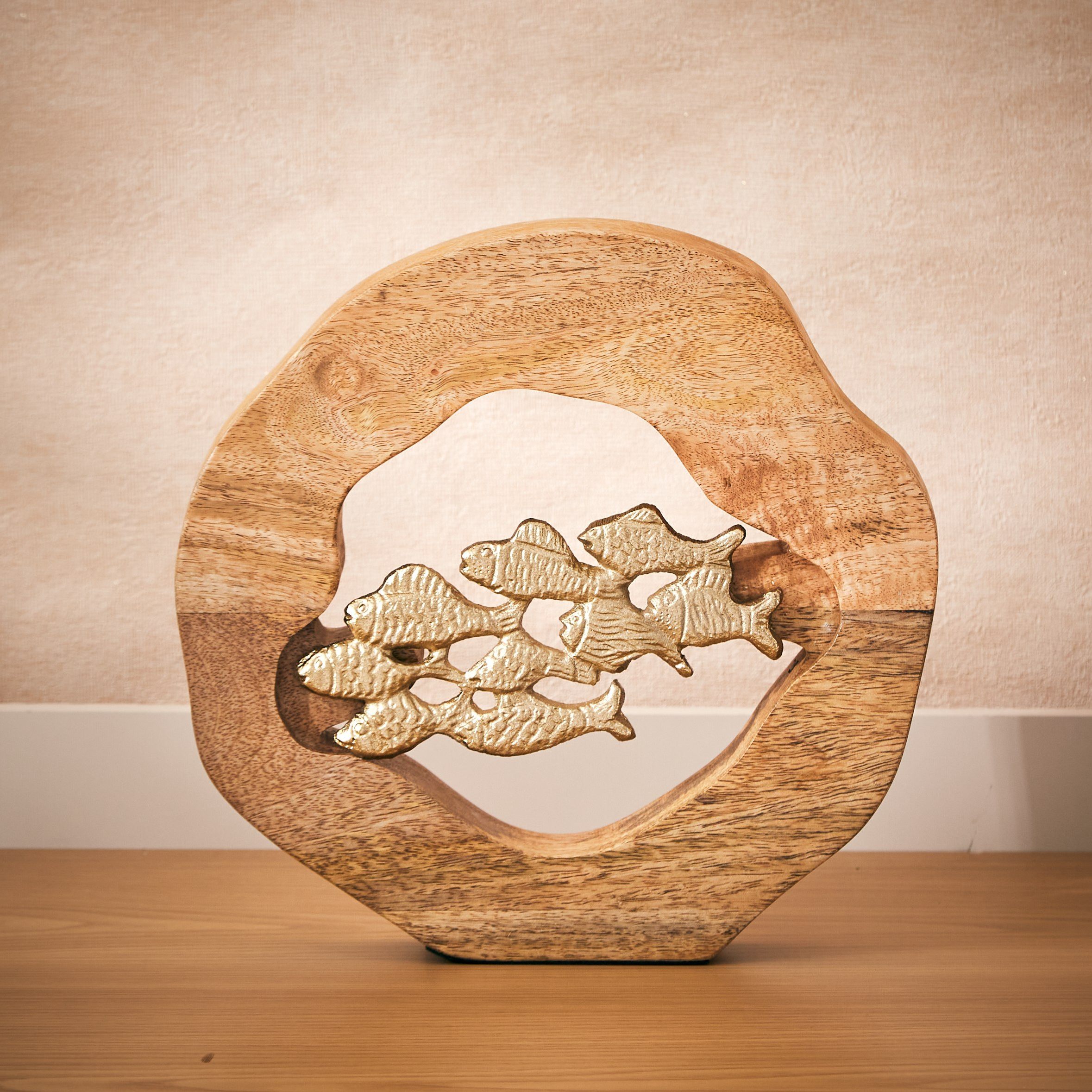 منحوتة ديكور معدنية من زويا - 30x4x29 سم-hbxhomeware-homedecor-figurinesandornaments-image-1