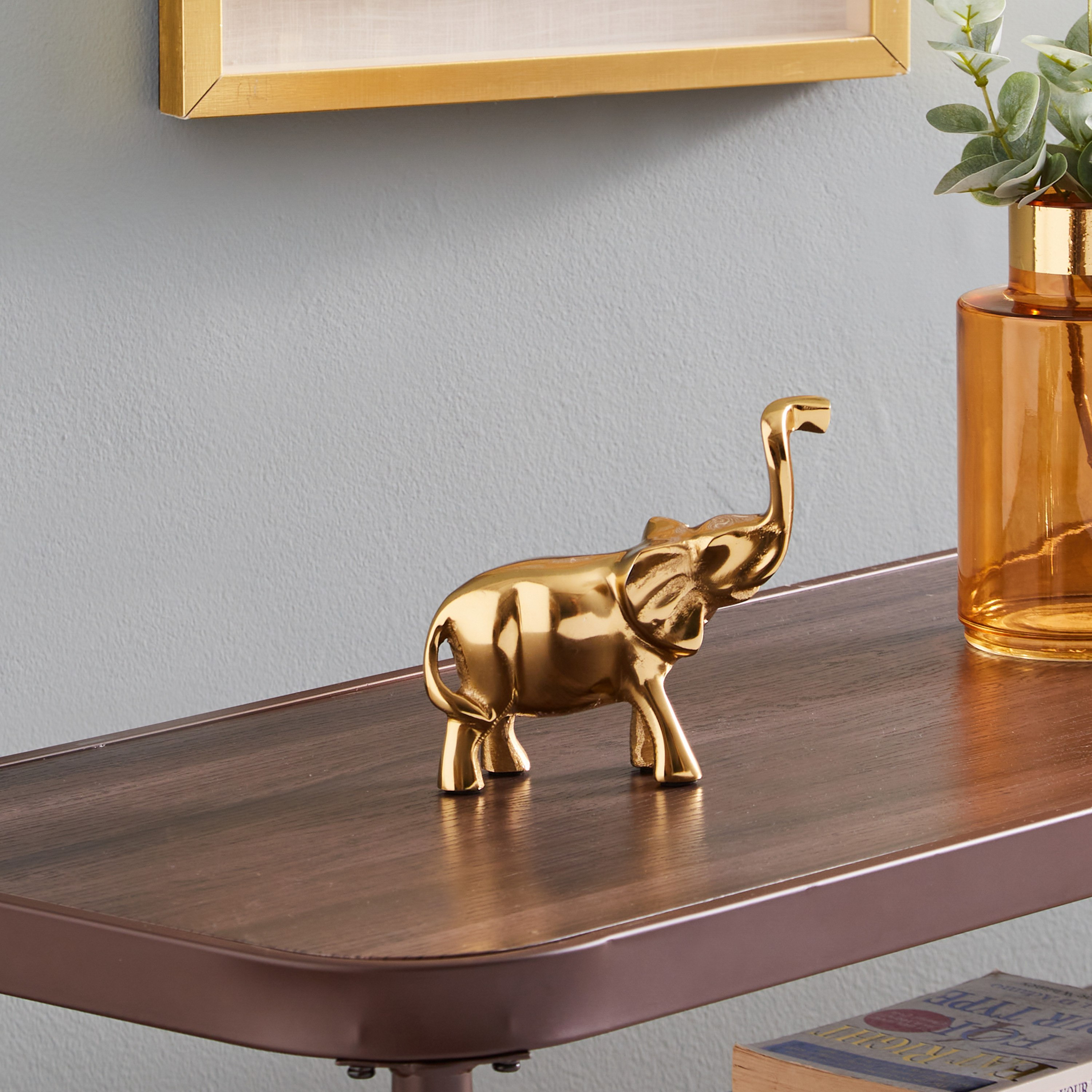 تمثال فيل معدني من زويا - 19x7x16 سم-hbxhomeware-homedecor-figurinesandornaments-image-1