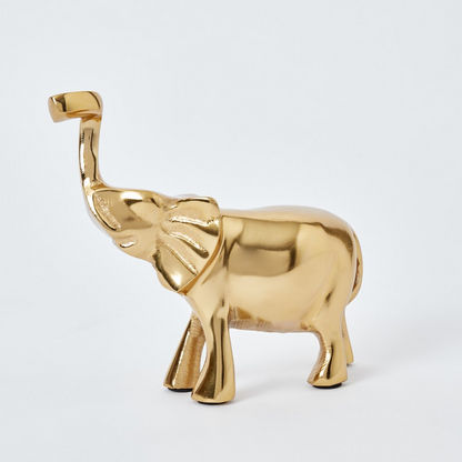 Zoya Metal Elephant Figurine - 19x7x16 cms