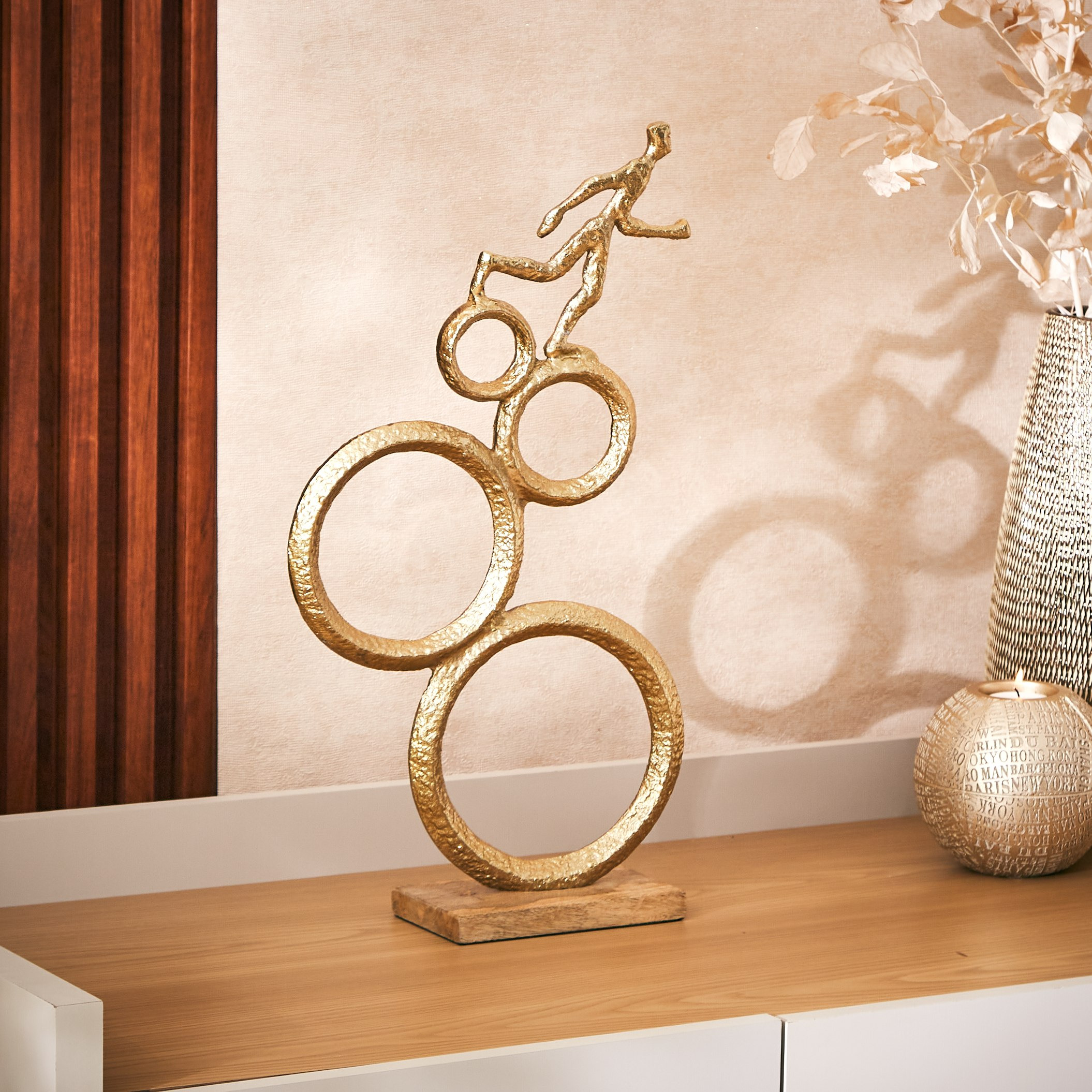 زينة ديكور معدنية من زويا - 25x9x46 سم-hbxhomeware-homedecor-figurinesandornaments-image-4