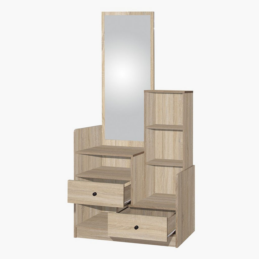 Amberley 2-Drawer Dresser with Mirror-Dressers and Mirrors-image-2