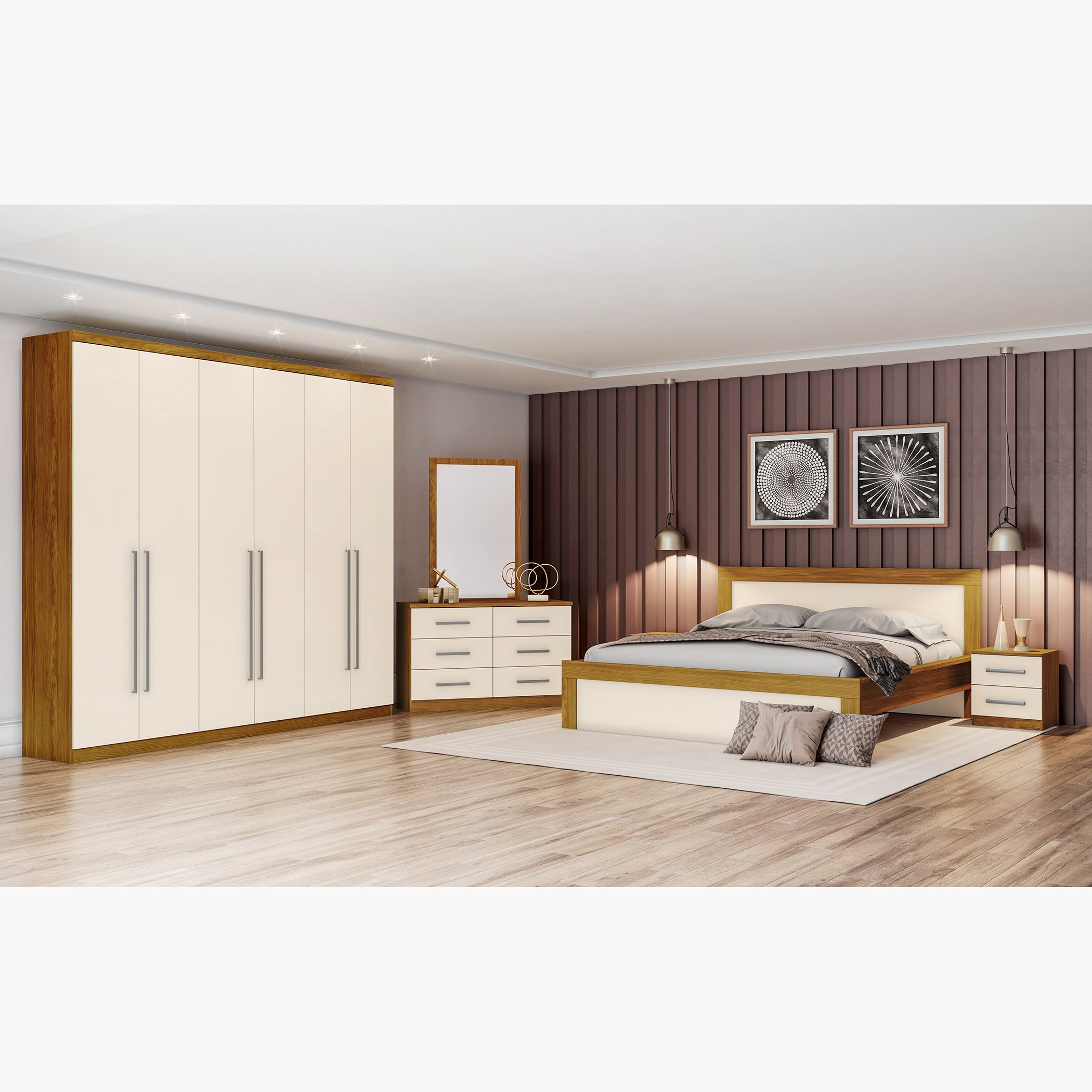 Movo Rio 5-Piece King Bedroom Set - 180x200 cm-hbxbedroom-bedsandbedsets-bedroomsets-king-image-1