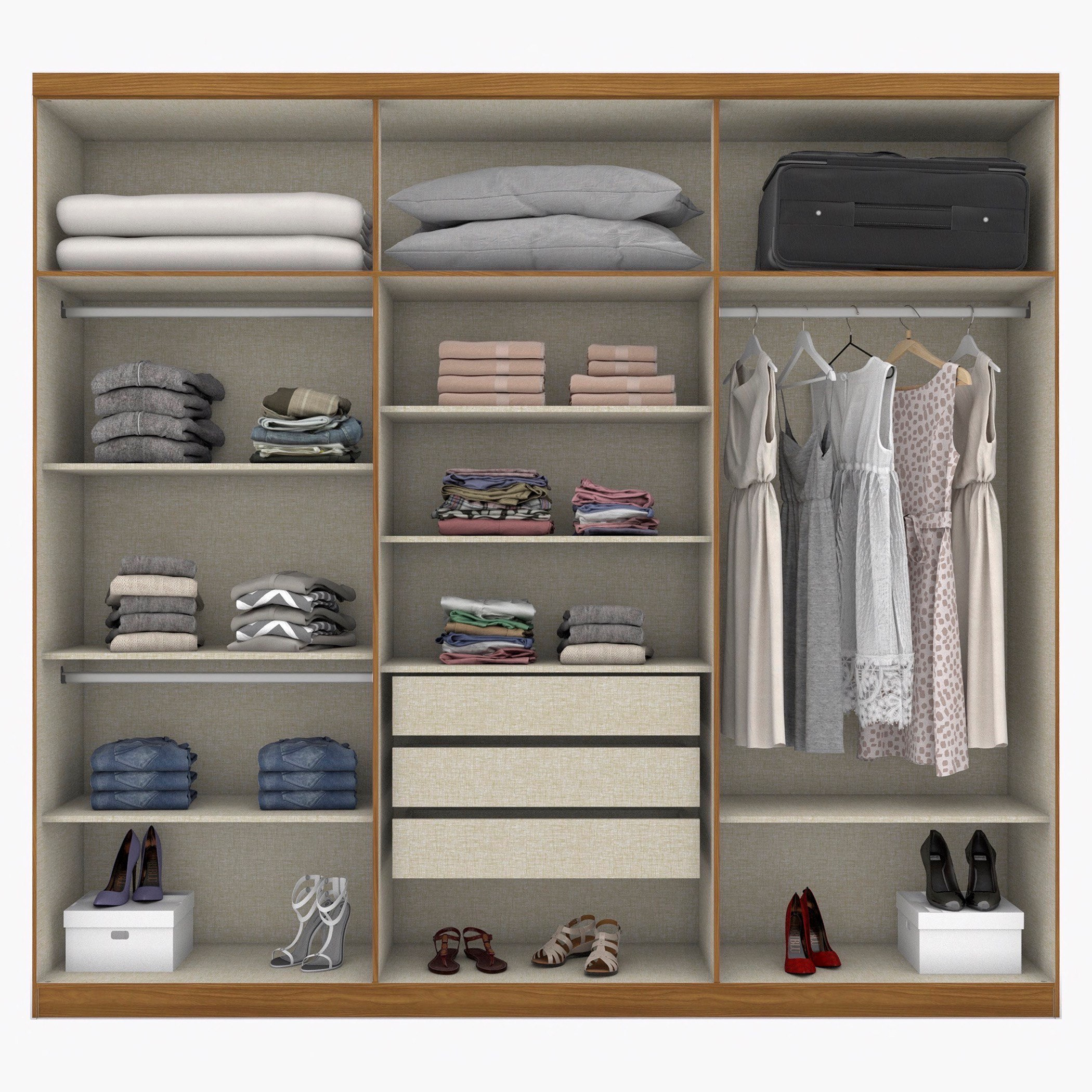 خزانة ملابس 6 أبواب - ريو من موڤو -hbxfurniture-wardrobes-image-3