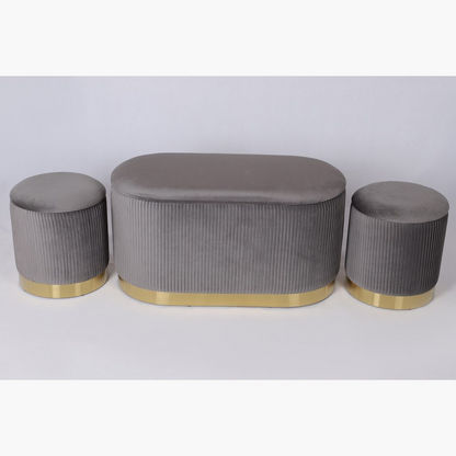 Evelyn Ottoman with Storage - Set of 3