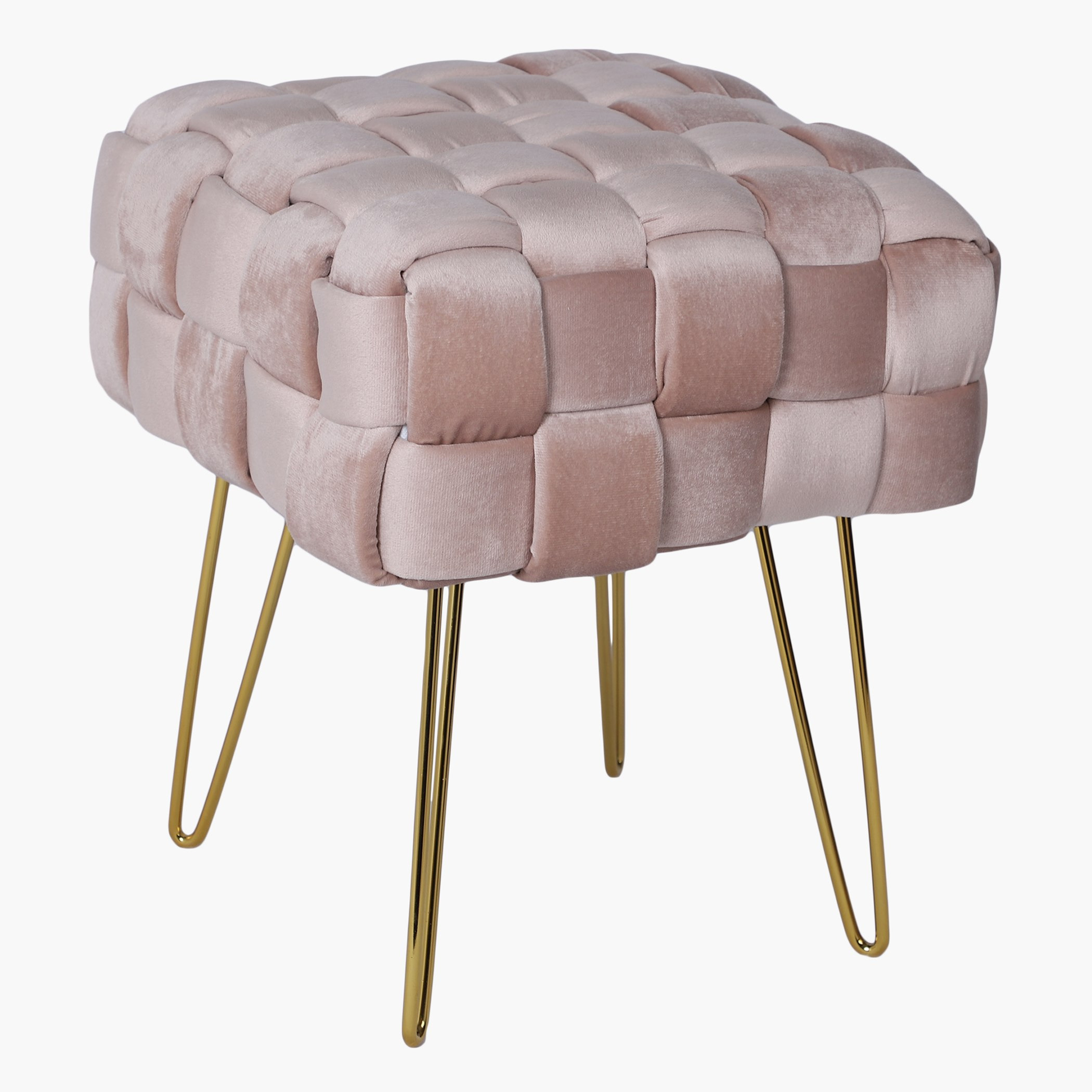 مقعد مخملي من دوريس - 38x38x44.5 سم-hbxlivingroom-sofasandarmchairs-ottomansandfootstools-image-3