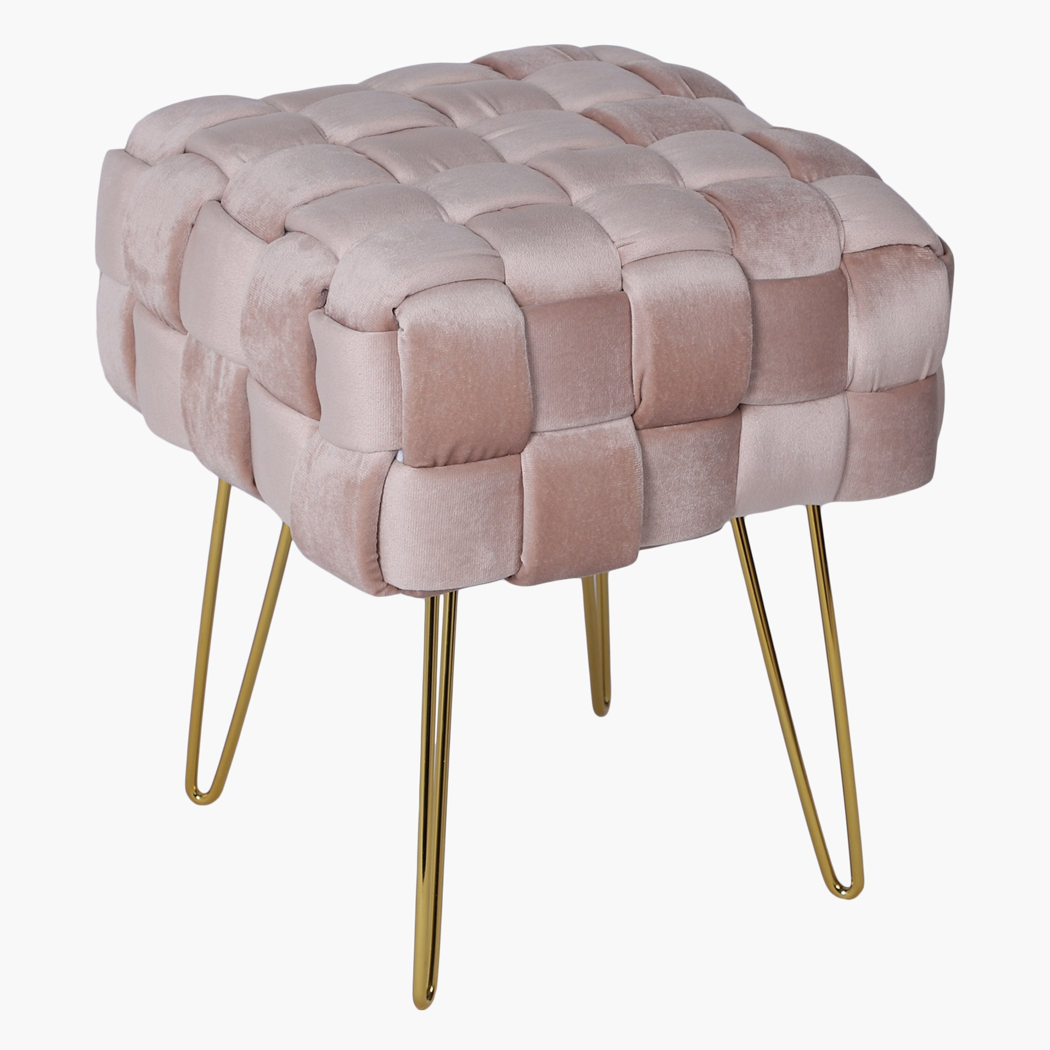 مقعد مخملي من دوريس - 38x38x44.5 سم-hbxlivingroom-sofasandarmchairs-ottomansandfootstools-image-4