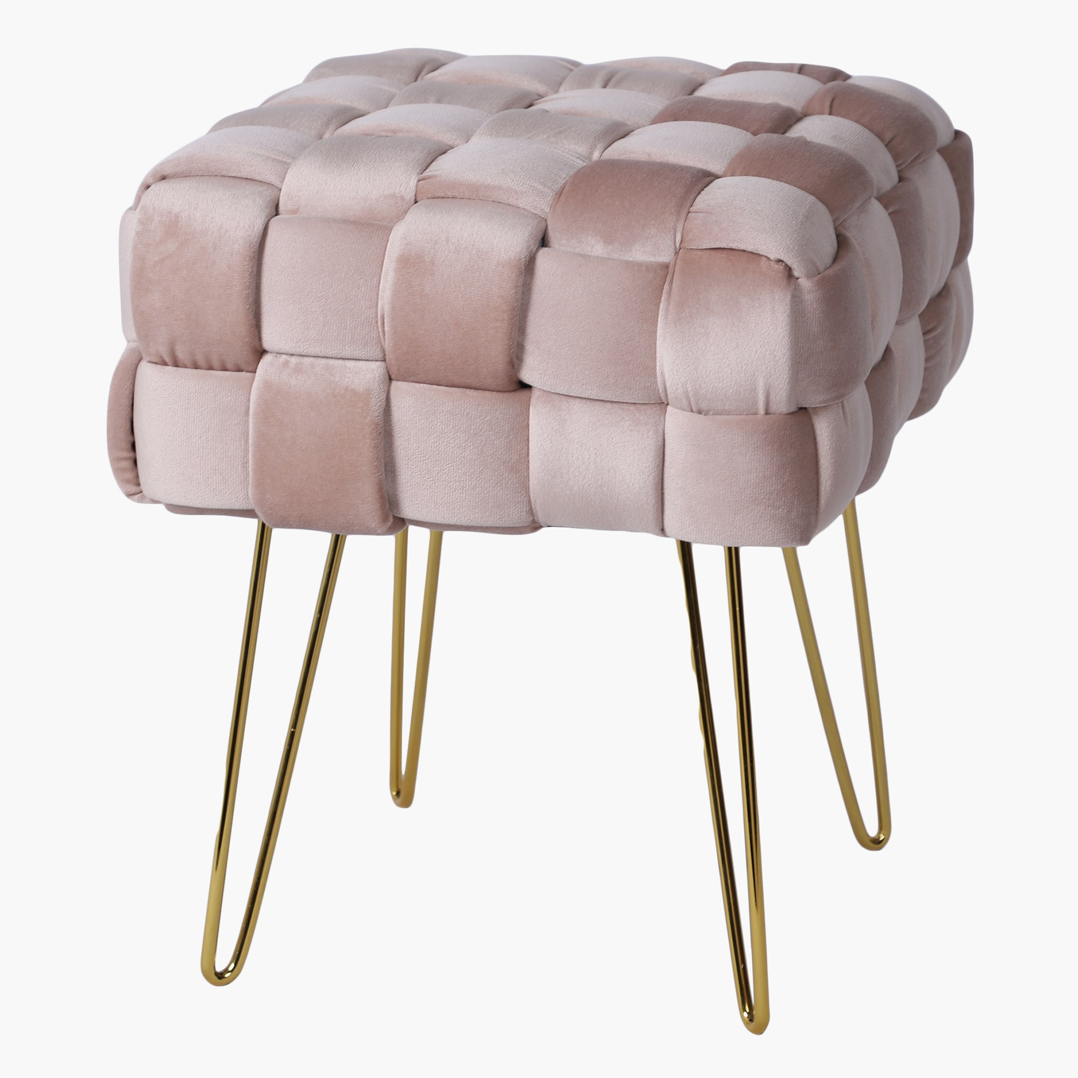 مقعد مخملي من دوريس - 38x38x44.5 سم-hbxlivingroom-sofasandarmchairs-ottomansandfootstools-image-5
