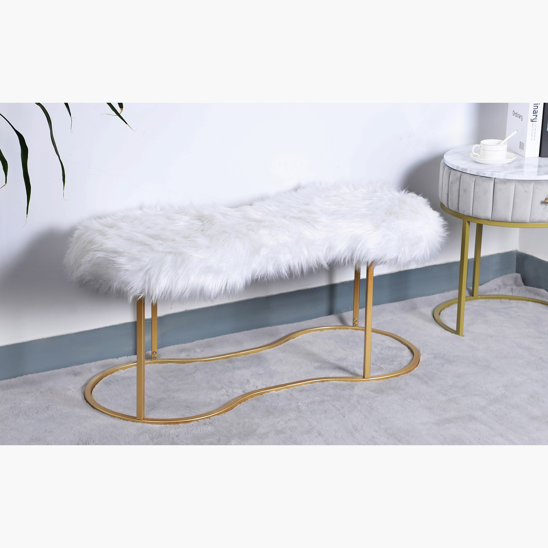 مقعد بنش من إنزو - 100x42x43 سم-hbxfurniture-sofasandarmchairs-benches-image-1
