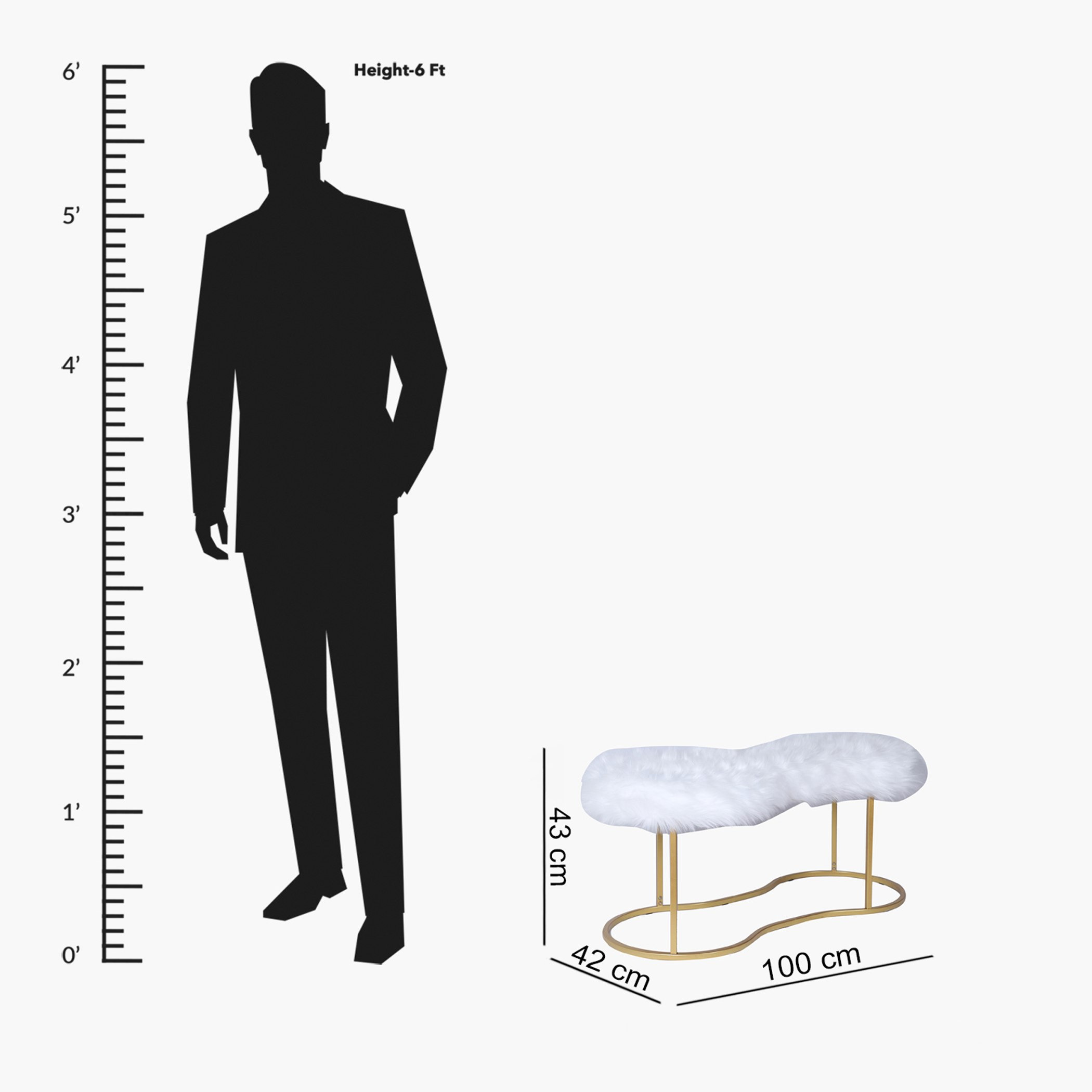 مقعد بنش من إنزو - 100x42x43 سم-hbxfurniture-sofasandarmchairs-benches-image-8