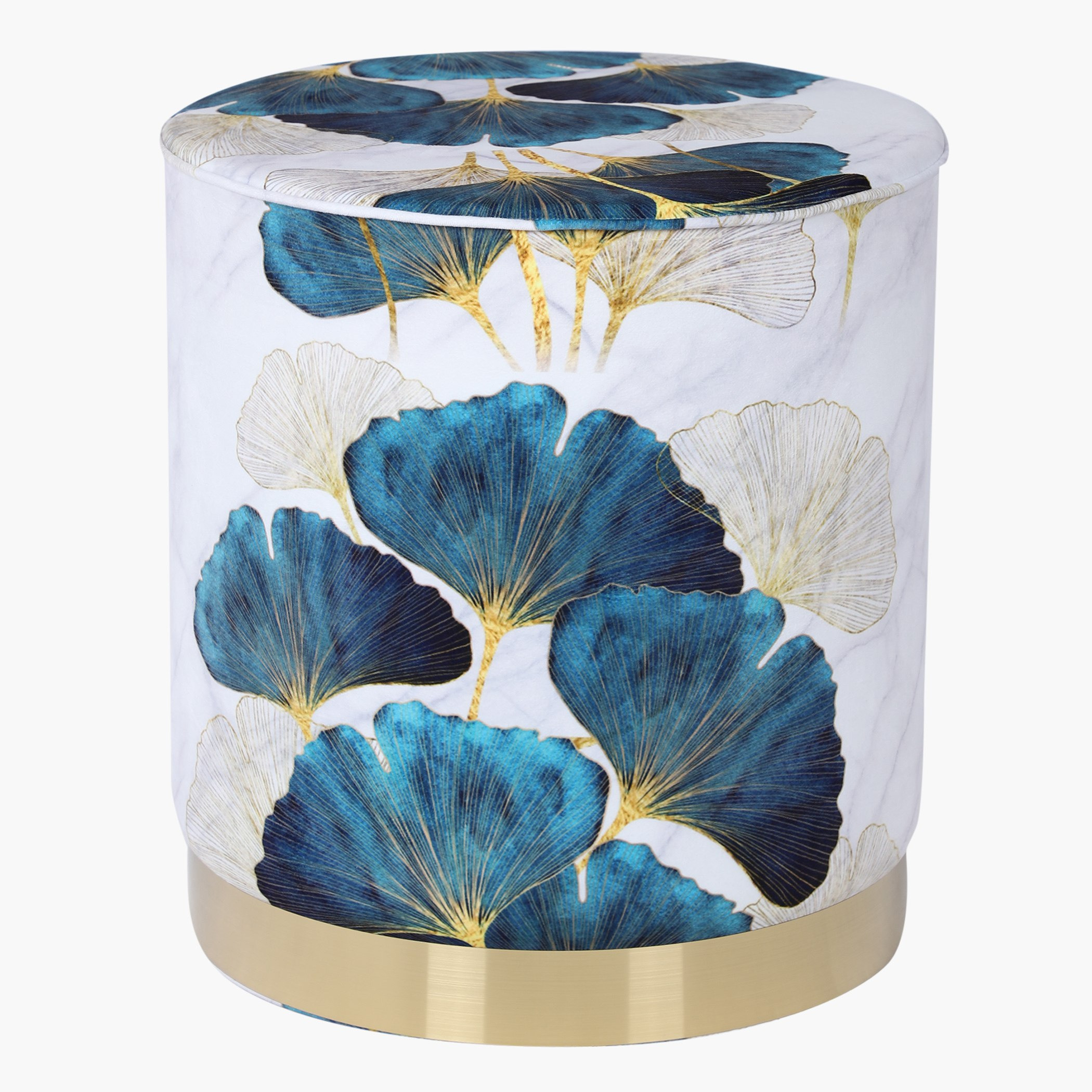 Linz Printed Ottoman - 40x40x44 cm-hbxlivingroom-sofasandarmchairs-ottomansandfootstools-image-3