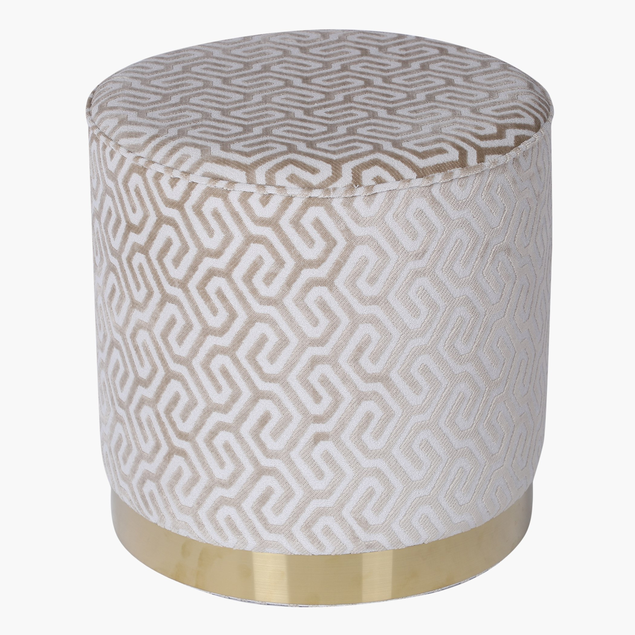 Linz Printed Ottoman - 40x40x44 cm-hbxlivingroom-sofasandarmchairs-ottomansandfootstools-image-3